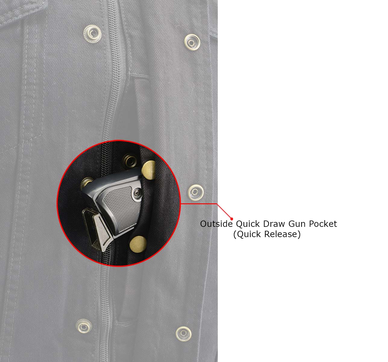 MDM3020 Men's Black Denim '5-in-1' Club Style Vest with Removable Hoodie