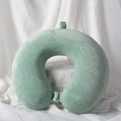 Memory Foam U-Shaped pillow Slow Rebound Neck Pillow Nap Airplane Pillow Travel Cartoon Memory U-Shaped Headrest Long Trip Sleep With No Neck Pain Super Soft Memory Foam Neck Pillow Easy Washing With Removable Cover By My Perfect Dream