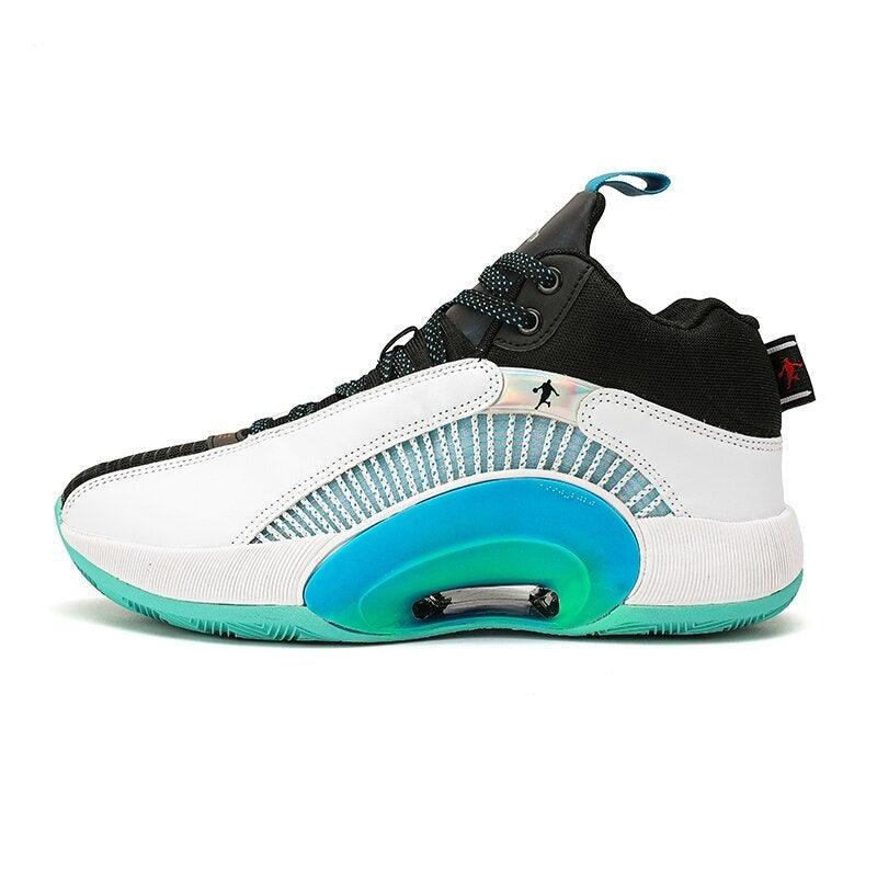 Men's Casual Breathable Comfortable Cushioned Soft Professional Sports Basketball Shoes Outdoor Street Sports Shoes Lightning Professional Anti Slip Sports Shoes For Running Walking