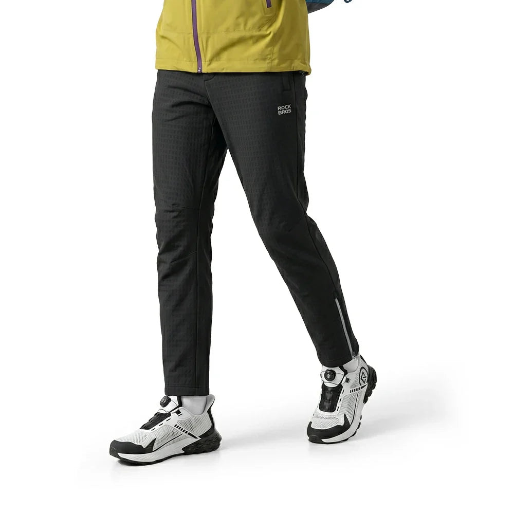 Men's Winter Cycling Pants Windproof Fleece Pants