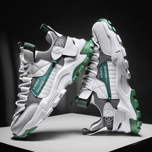 Mens Running Multi Color Sneakers Mesh Breathable Outdoor Sport Walking Fashion Sneakers High Top Casual Shoes Athletic Walking Mesh Comfortable Sports Sneakers