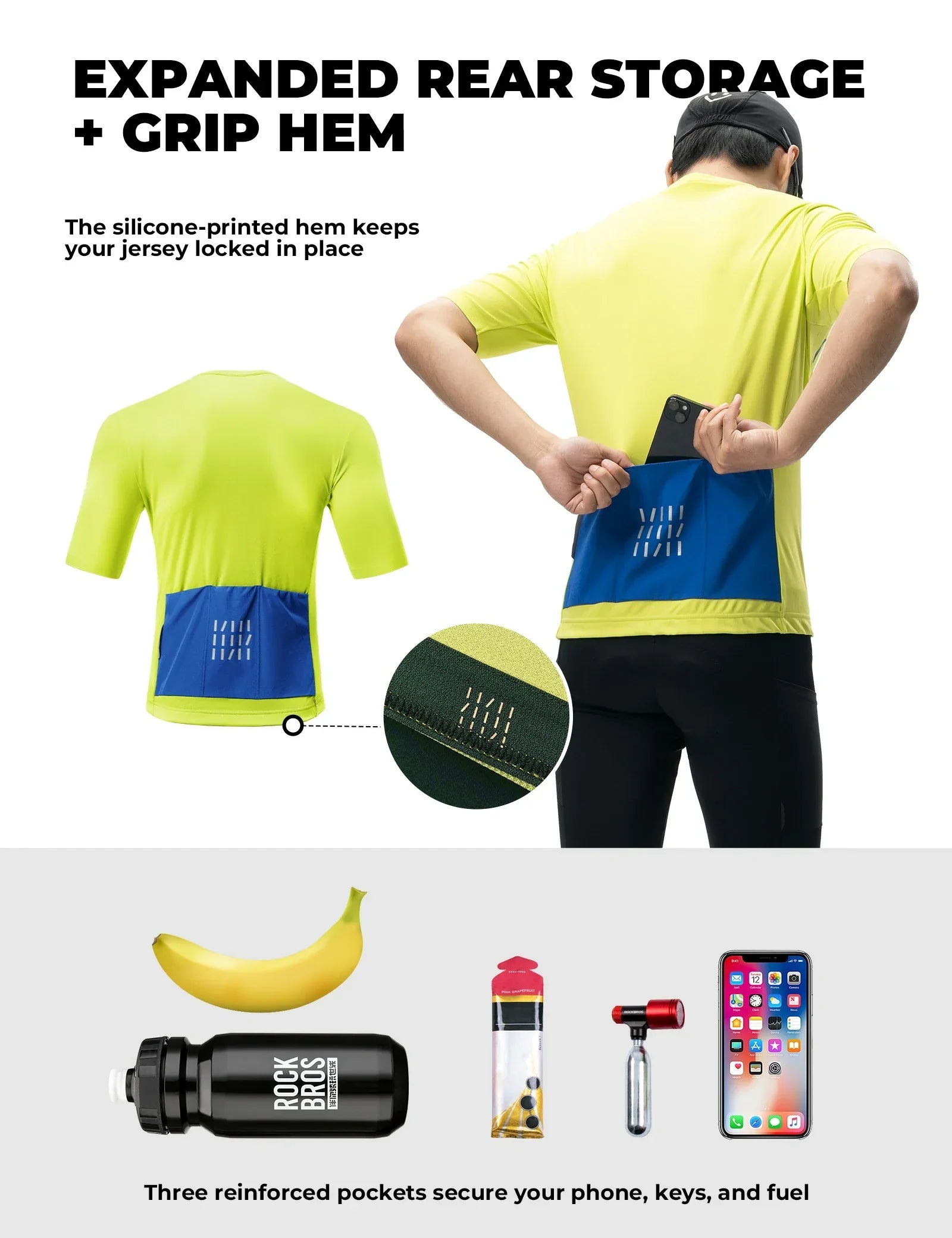 Men's Short Sleeve Cycling Jersey Half Zip