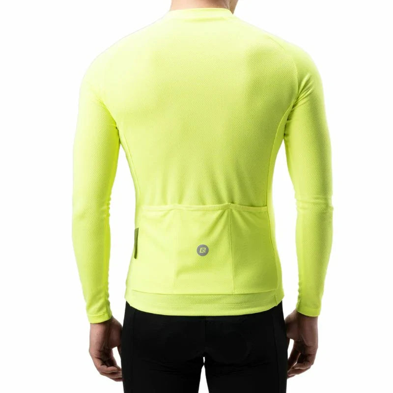 Men’s Summer Long Sleeve Cycling Jersey – Mesh Half-Zip