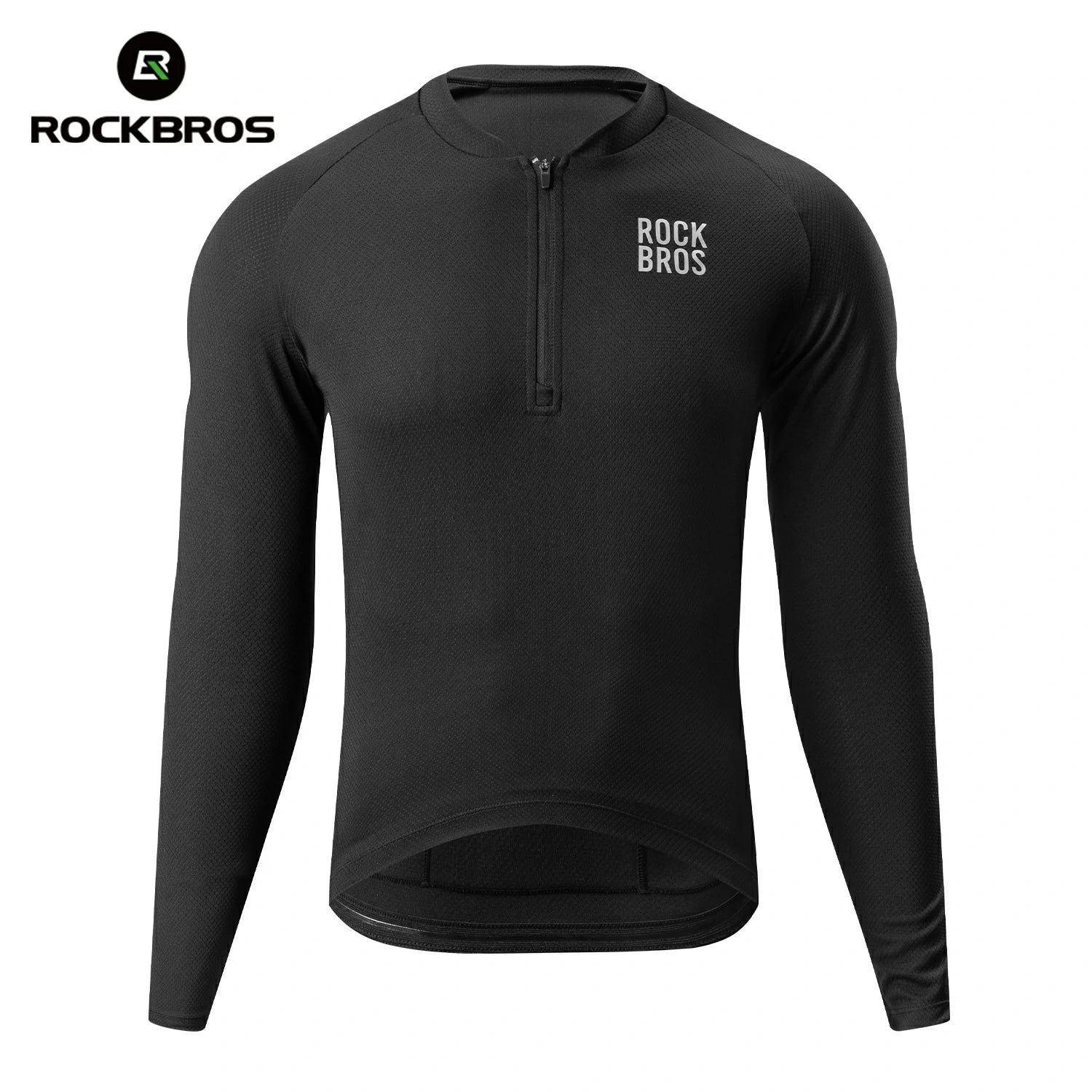 Men’s Summer Long Sleeve Cycling Jersey – Mesh Half-Zip