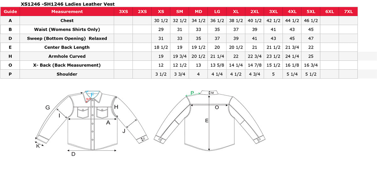 XS1246 Ladies Black 'Braided' Classic Leather Vest