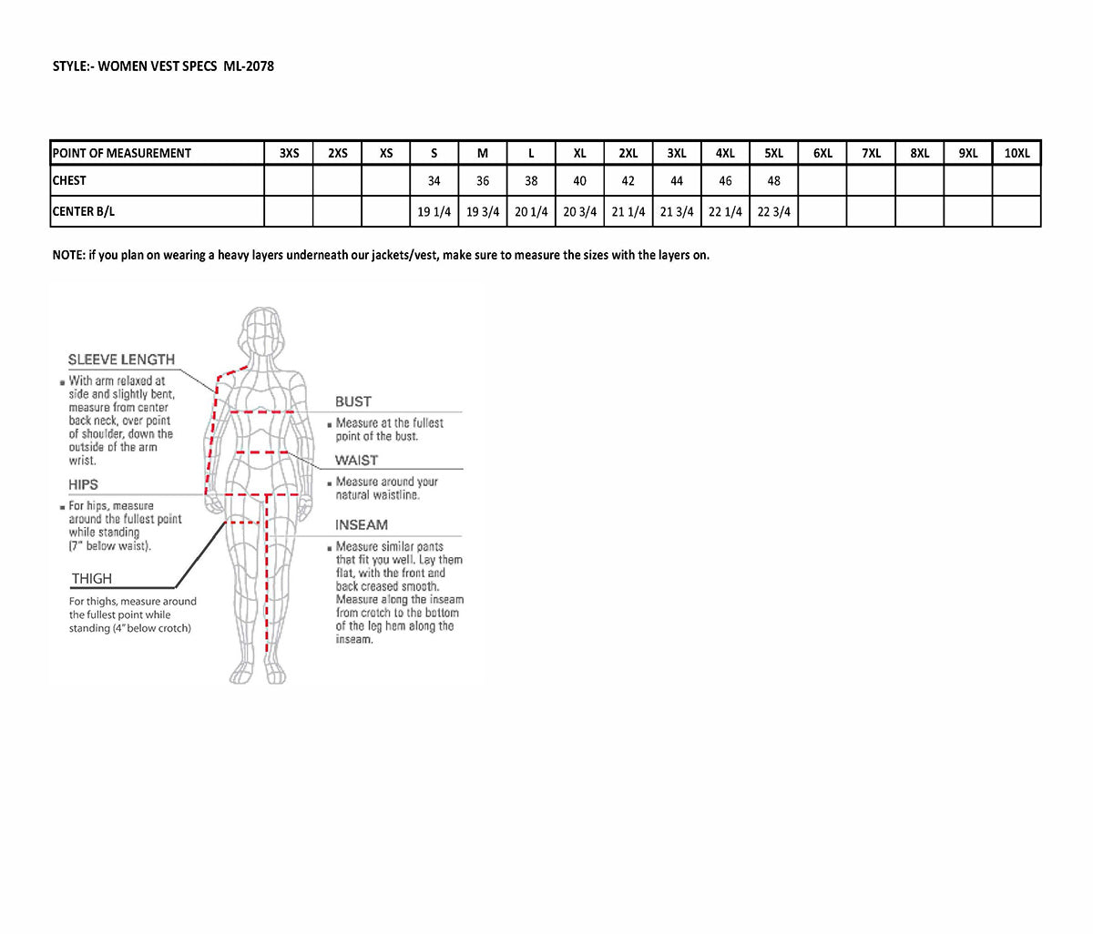 ML2078 Women's Black Premium Leather Motorcycle Rider Vest w/ Studding Detail