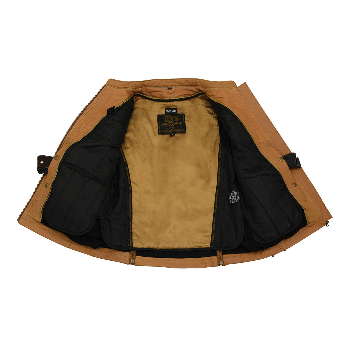 MLL2566 Ladies ‘Fringed Racer’ Lightweight Saddle Leather Jacket