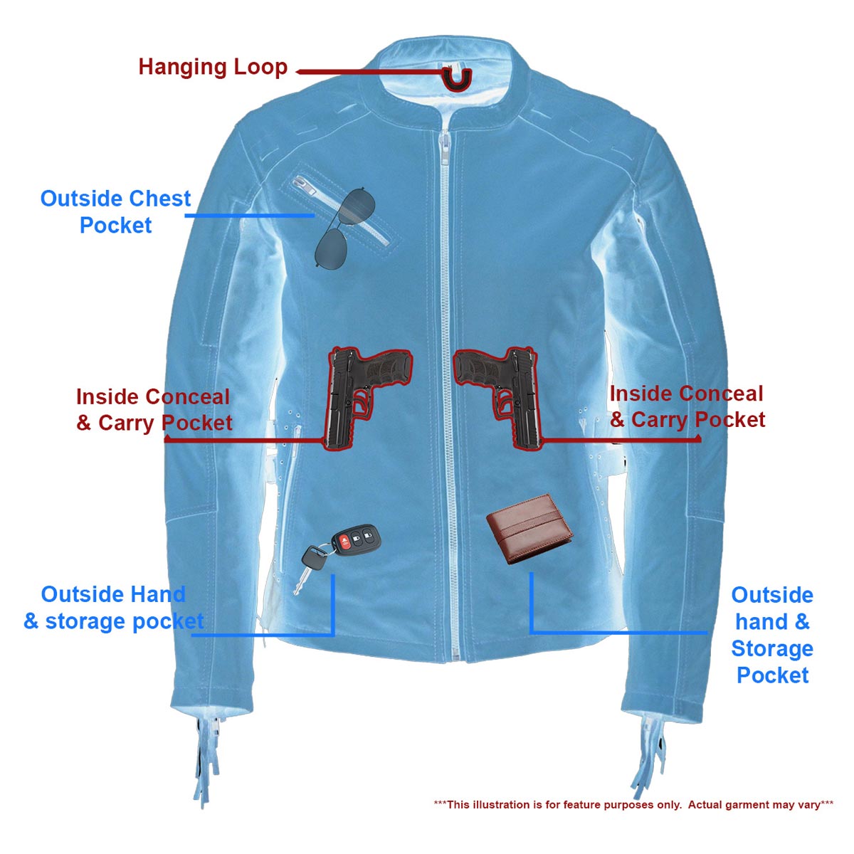 MLL2566 Ladies ‘Fringed Racer’ Lightweight Saddle Leather Jacket