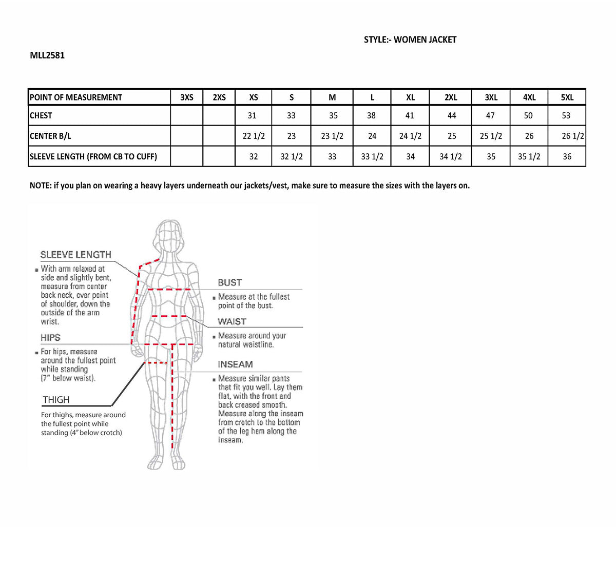 MLL2581 Women's Black 'Classic' Leather Lightweight Long Length Vented Jacket