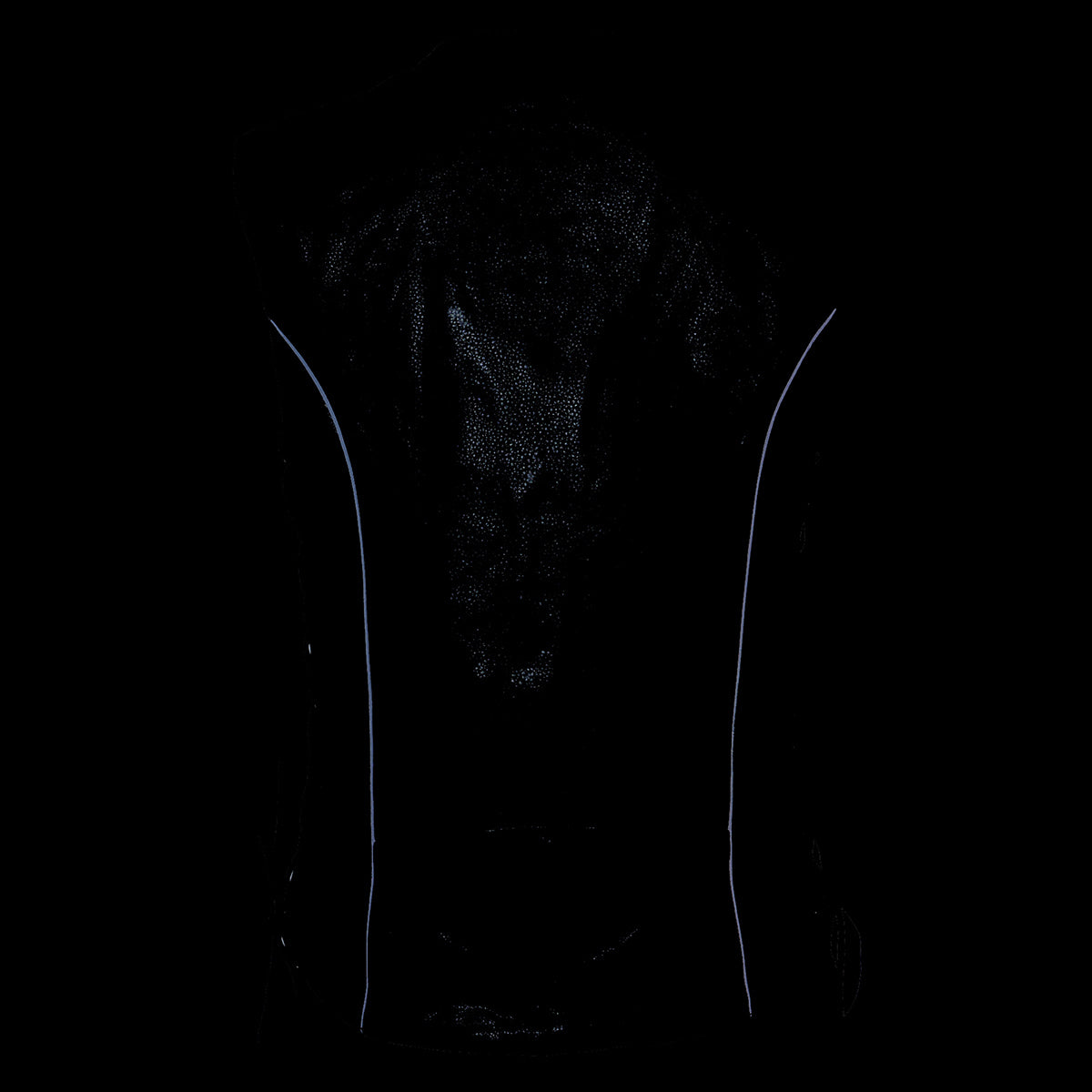 MLL4500 Women's Classic Black Leather V-Neck Motorcycle Rider Vest w/ Side Laces