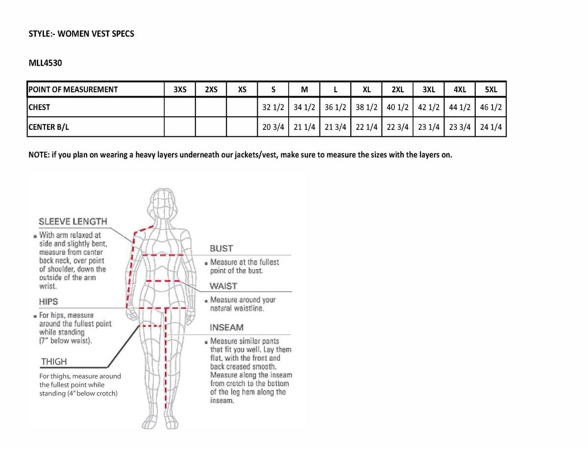 MLL4530 Women's Black Leather Open Neck Motorcycle Rider Vest W/ Front Zip and Stitching detail
