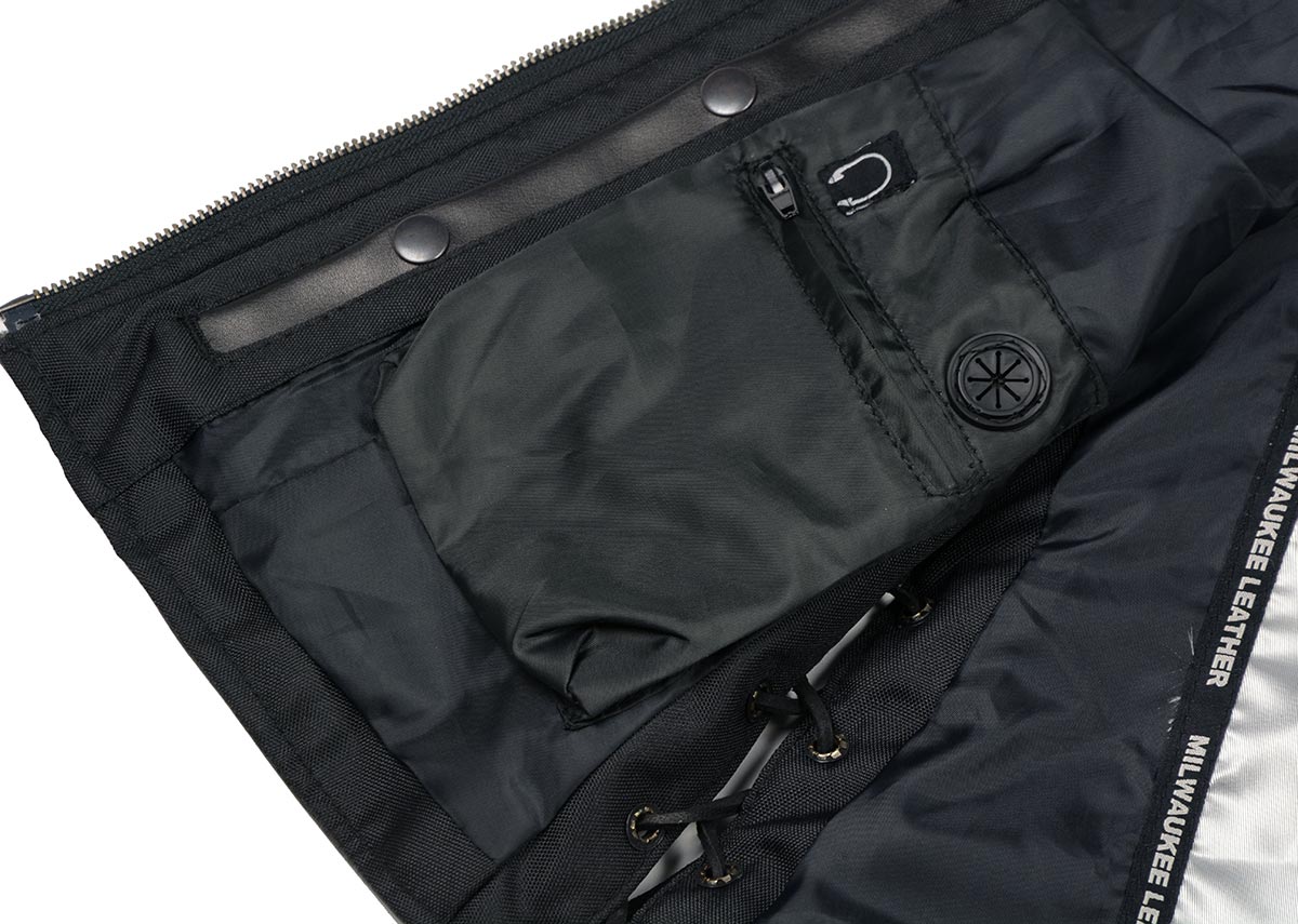 Women's Distress Brown Leather V-Neck Motorcycle Rider Vest with Side Lace MLL4531