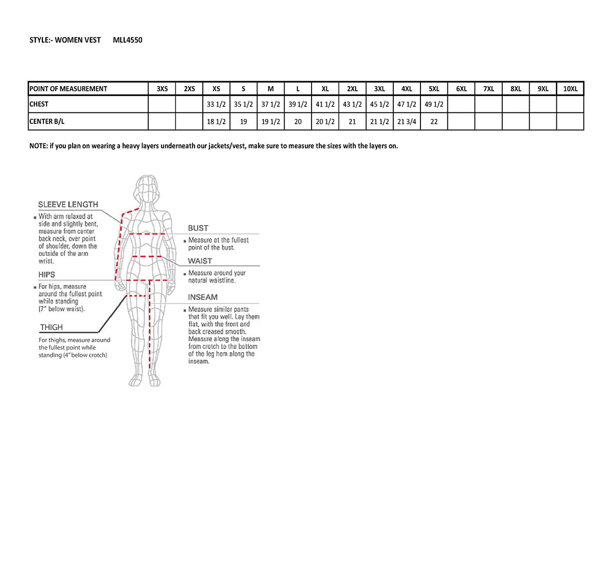 MLL4550 Women's Black Premium Leather Classic Braided Deep V-Neck Motorcycle Rider Vest W/Front Zip