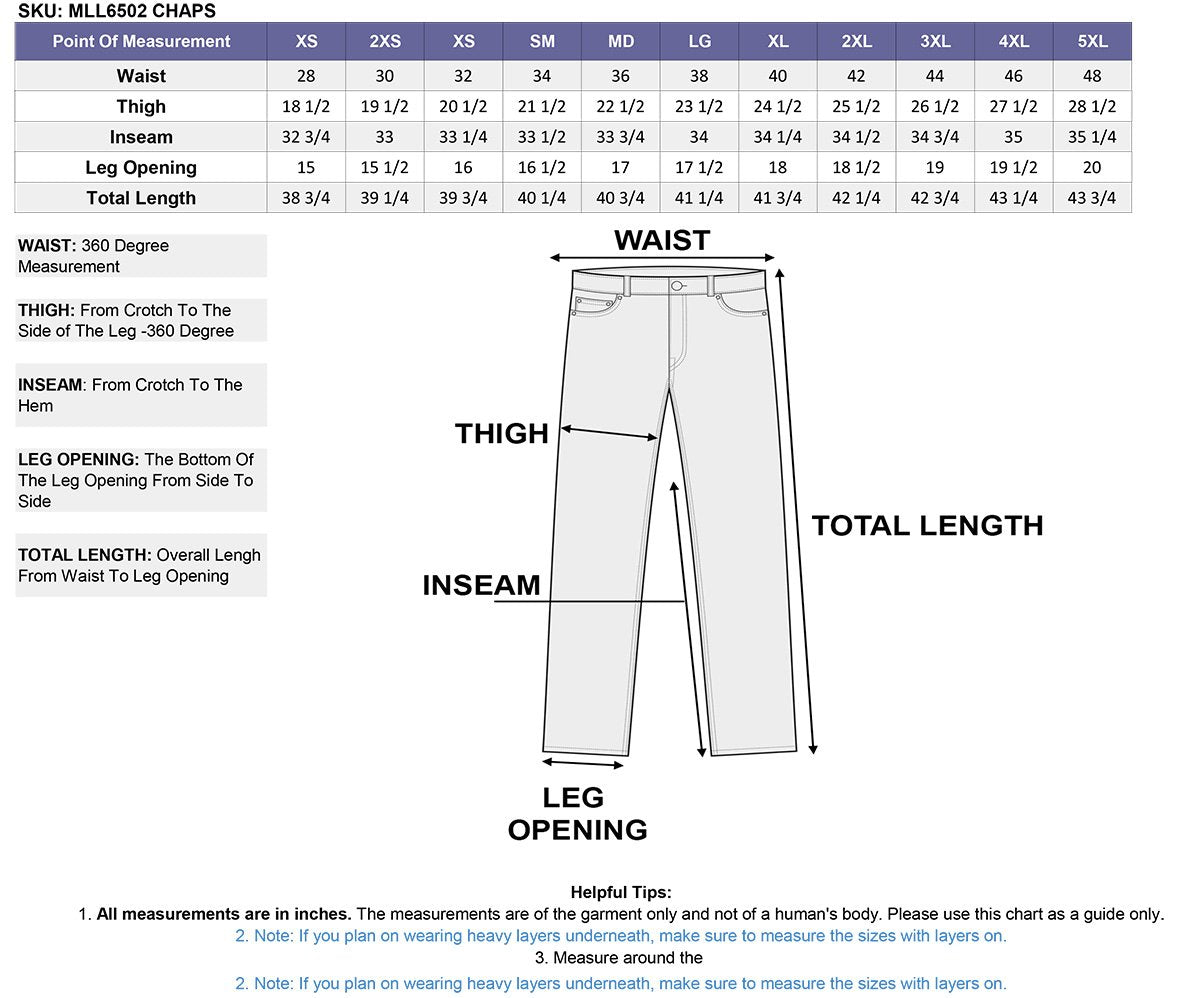 Women's Black Premium Leather Motorcycle Rider Chaps w/ Rhinestones Bling D-Rings-MLL6502