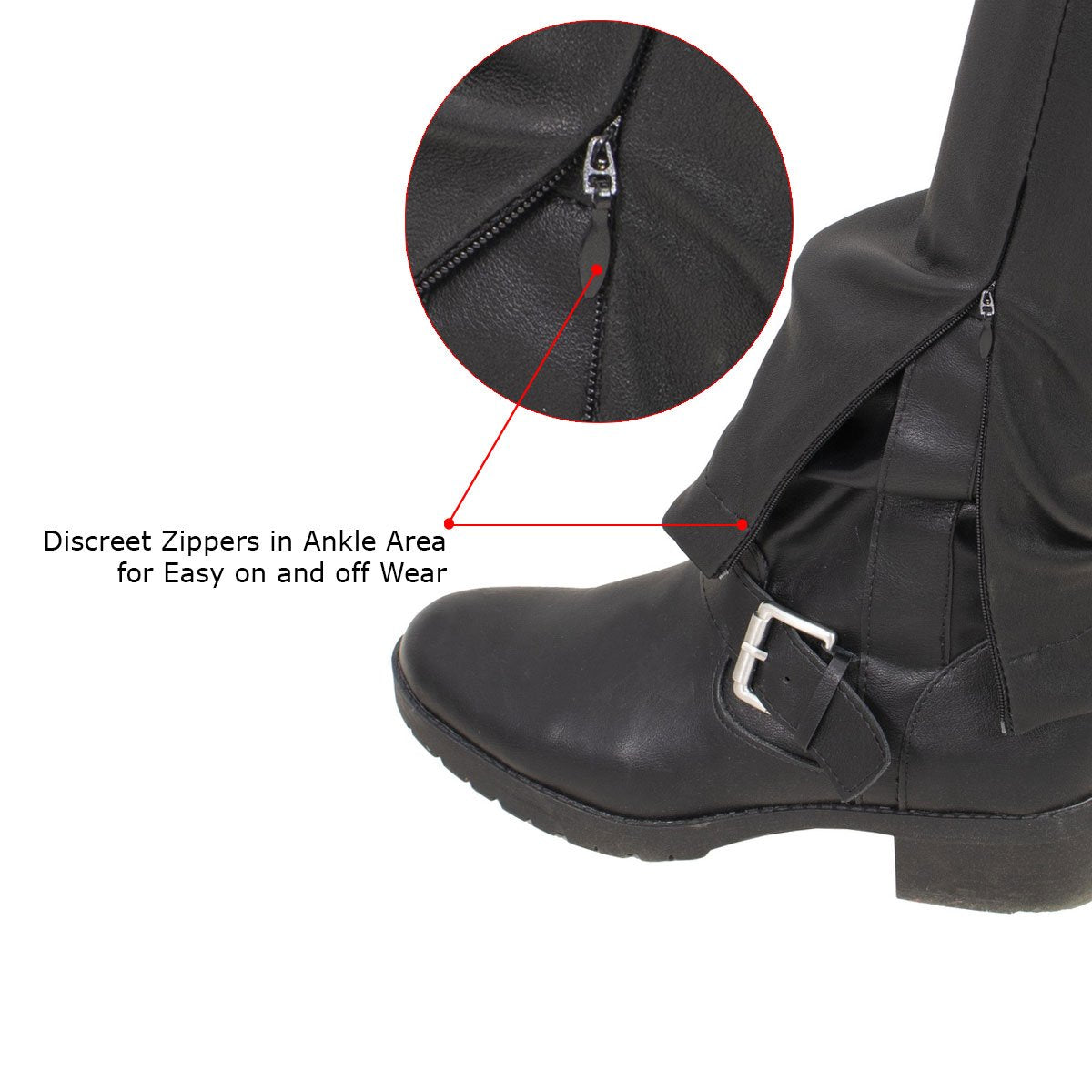 MLL6690 'Sandy' Women’s Black Lambskin Stretch Leather Pants