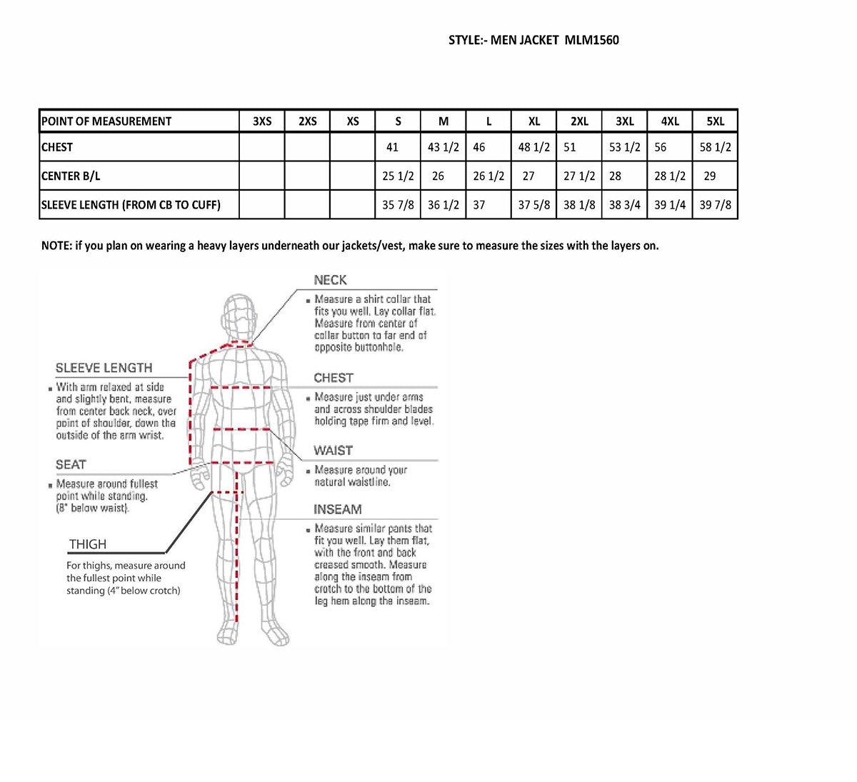 MLM1560 Men's Black Long Body and Vented Motorcycle Leather Jacket