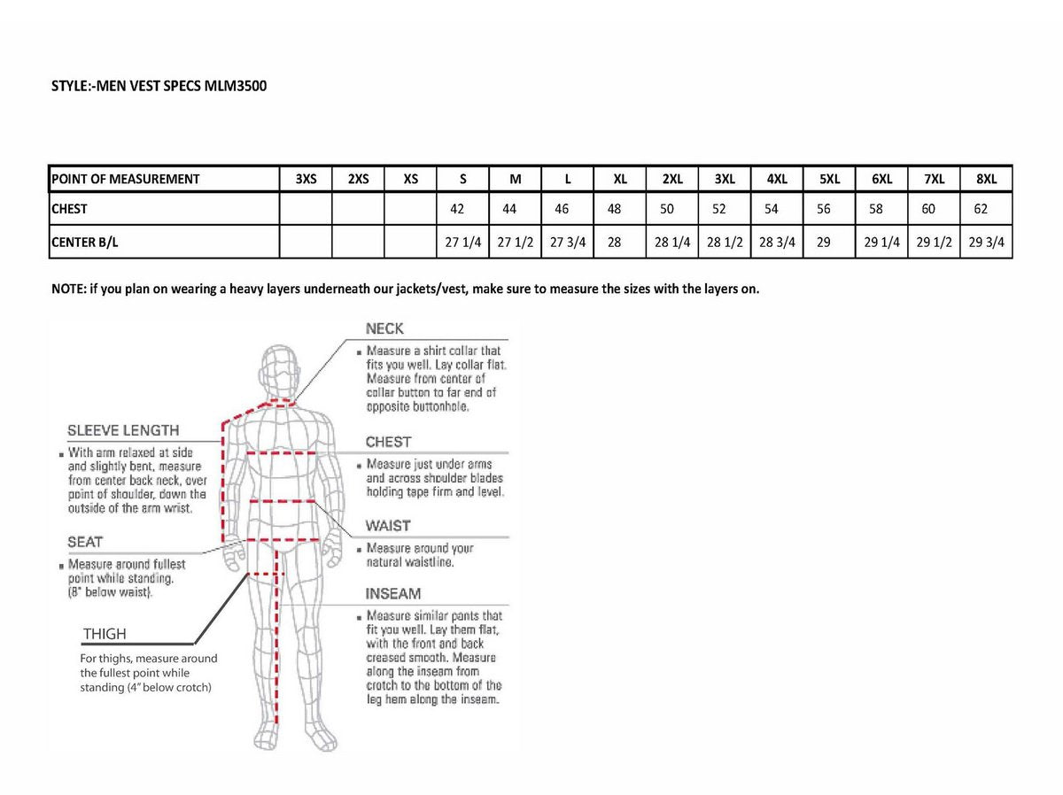 MLM3500 Men's Swat Style Rider Leather Vest w/ Single Panel Back for Club Patches