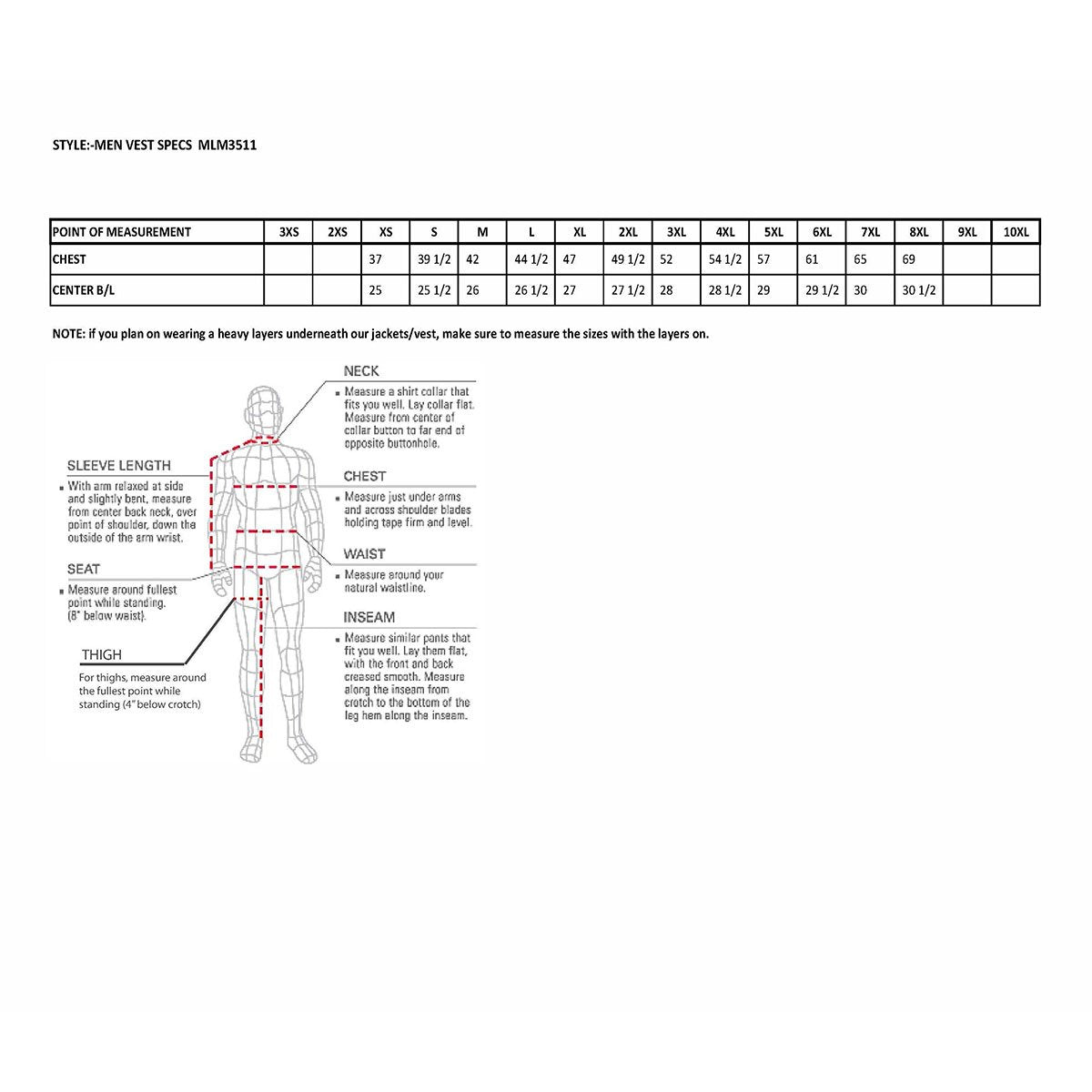 MLM3511 Men's Black Collarless Snap/Zipper Club Style Motorcycle Leather Vest