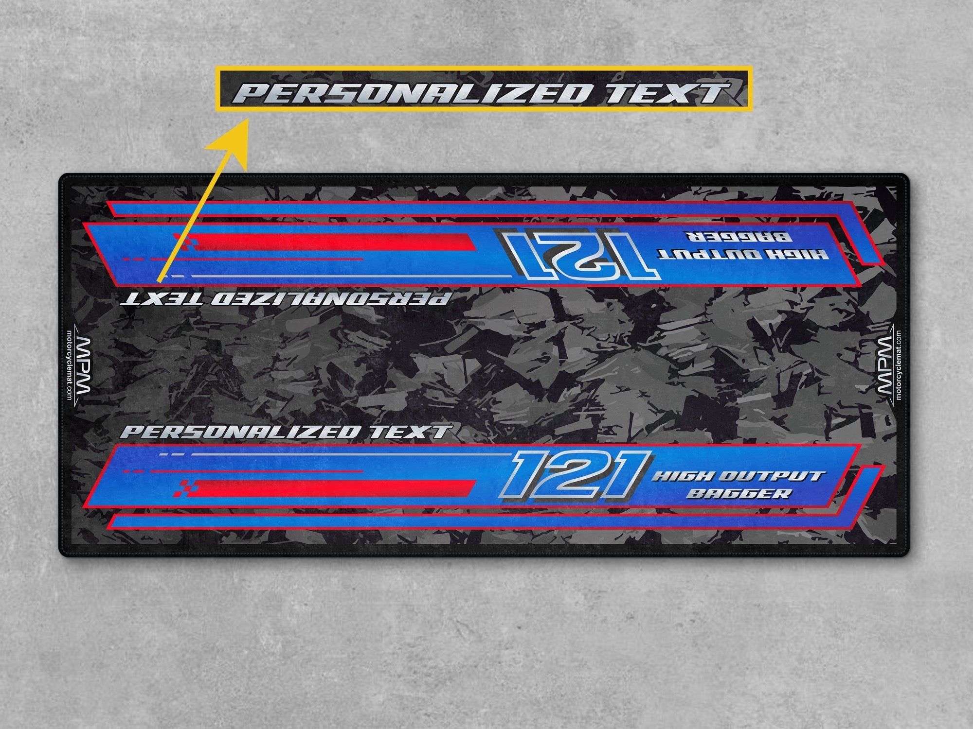 MPM Motorcycle Mat for Touring Motorcycle "High Output Bagger" - MM4287