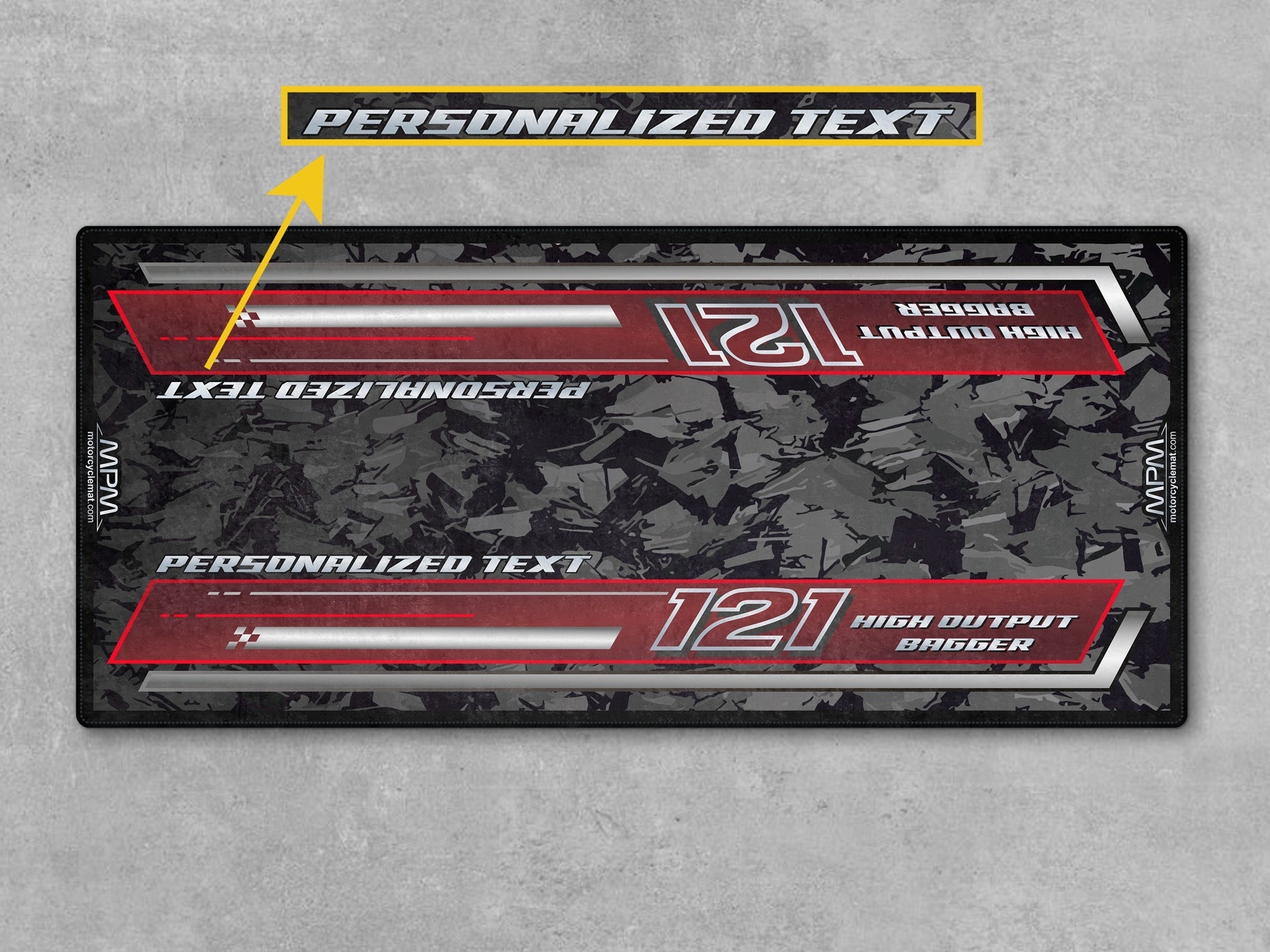 MPM Motorcycle Mat for Touring Motorcycle "High Output Bagger" - MM4287