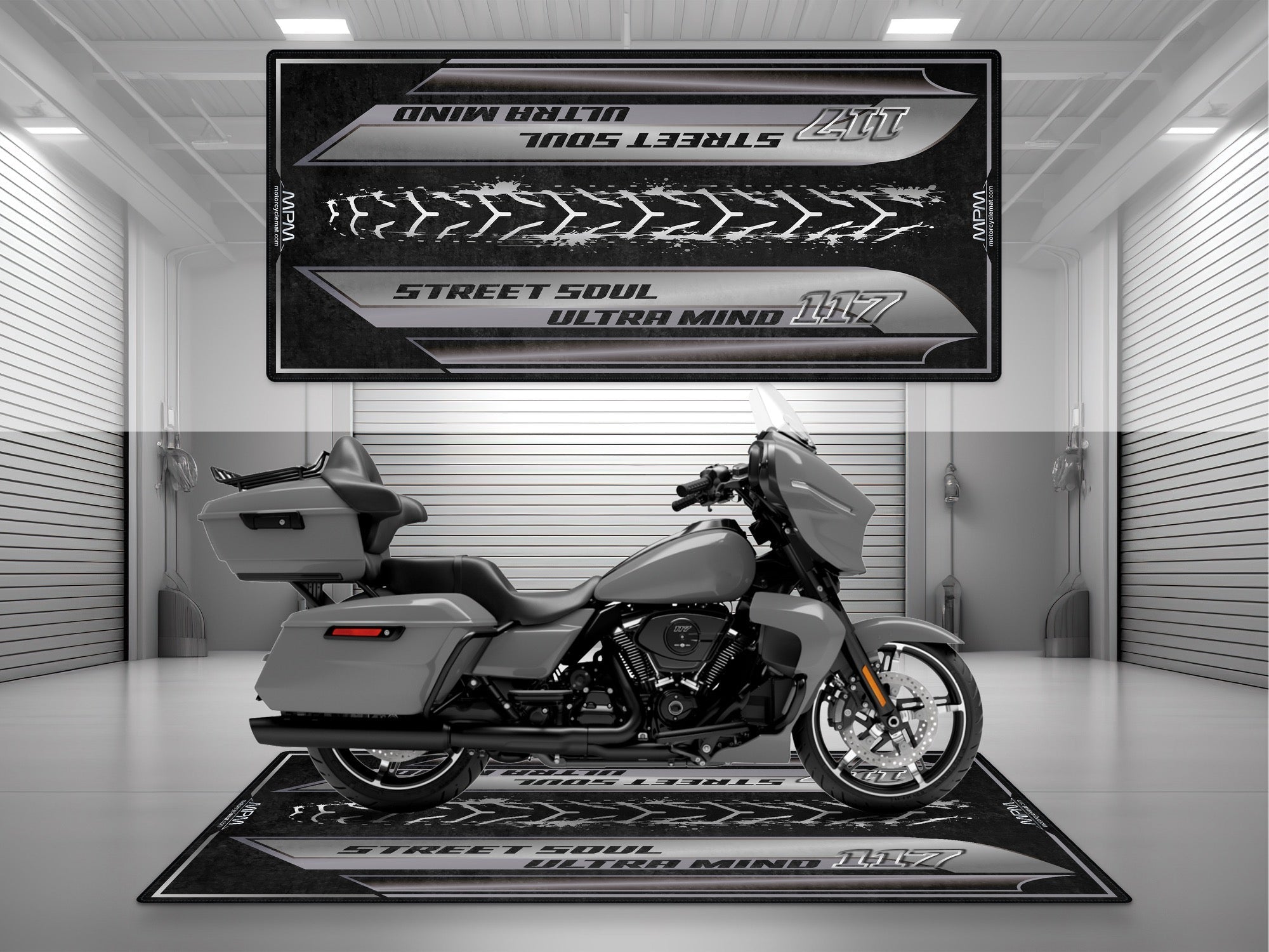 MPM Motorcycle Mat for Touring Motorcycle "Street Soul Ultra Mind" - MM4317