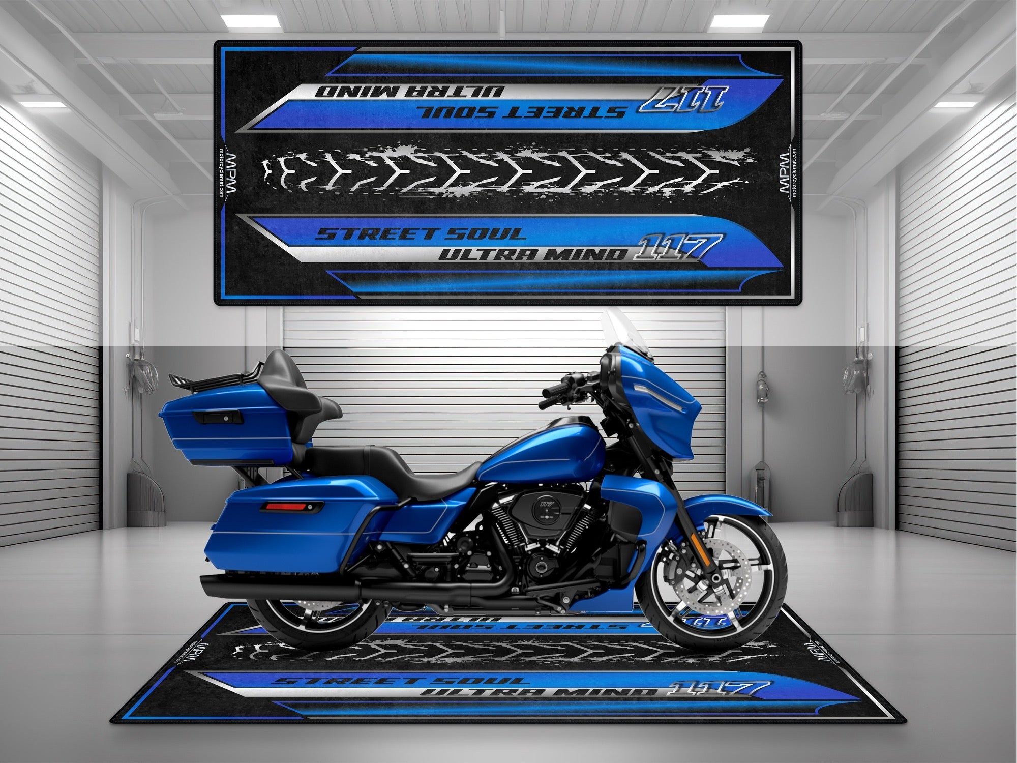 MPM Motorcycle Mat for Touring Motorcycle "Street Soul Ultra Mind" - MM4317