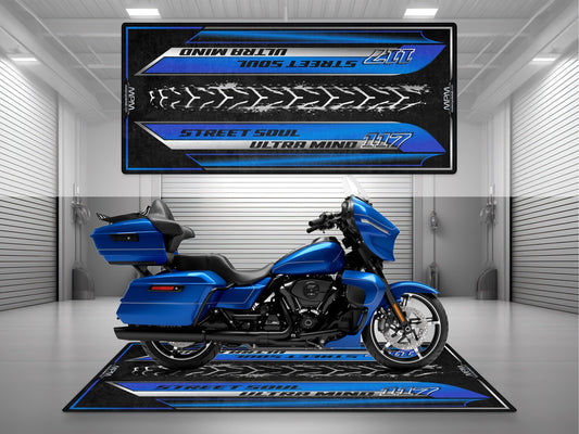 MPM Motorcycle Mat for Touring Motorcycle "Street Soul Ultra Mind" - MM4317