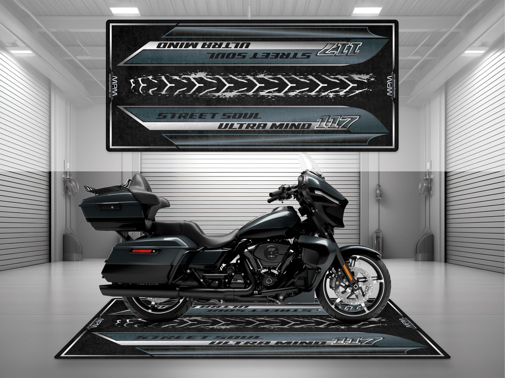 MPM Motorcycle Mat for Touring Motorcycle "Street Soul Ultra Mind" - MM4317