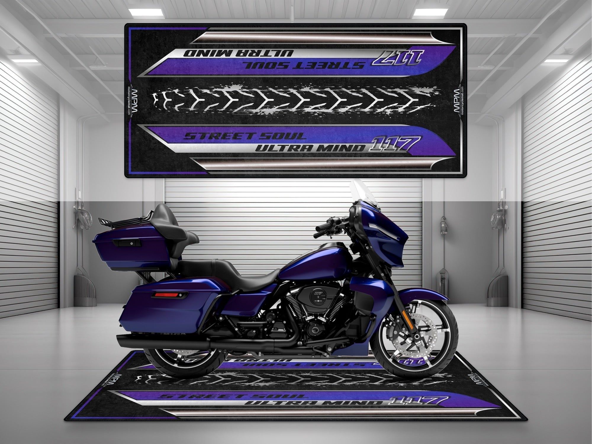 MPM Motorcycle Mat for Touring Motorcycle "Street Soul Ultra Mind" - MM4317