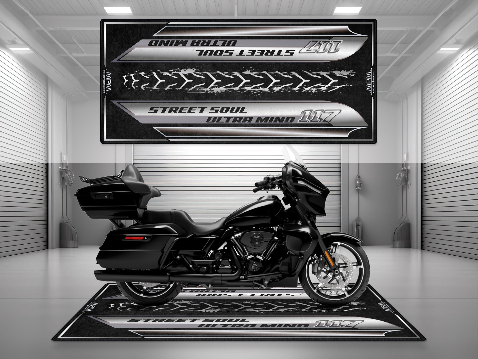 MPM Motorcycle Mat for Touring Motorcycle "Street Soul Ultra Mind" - MM4317