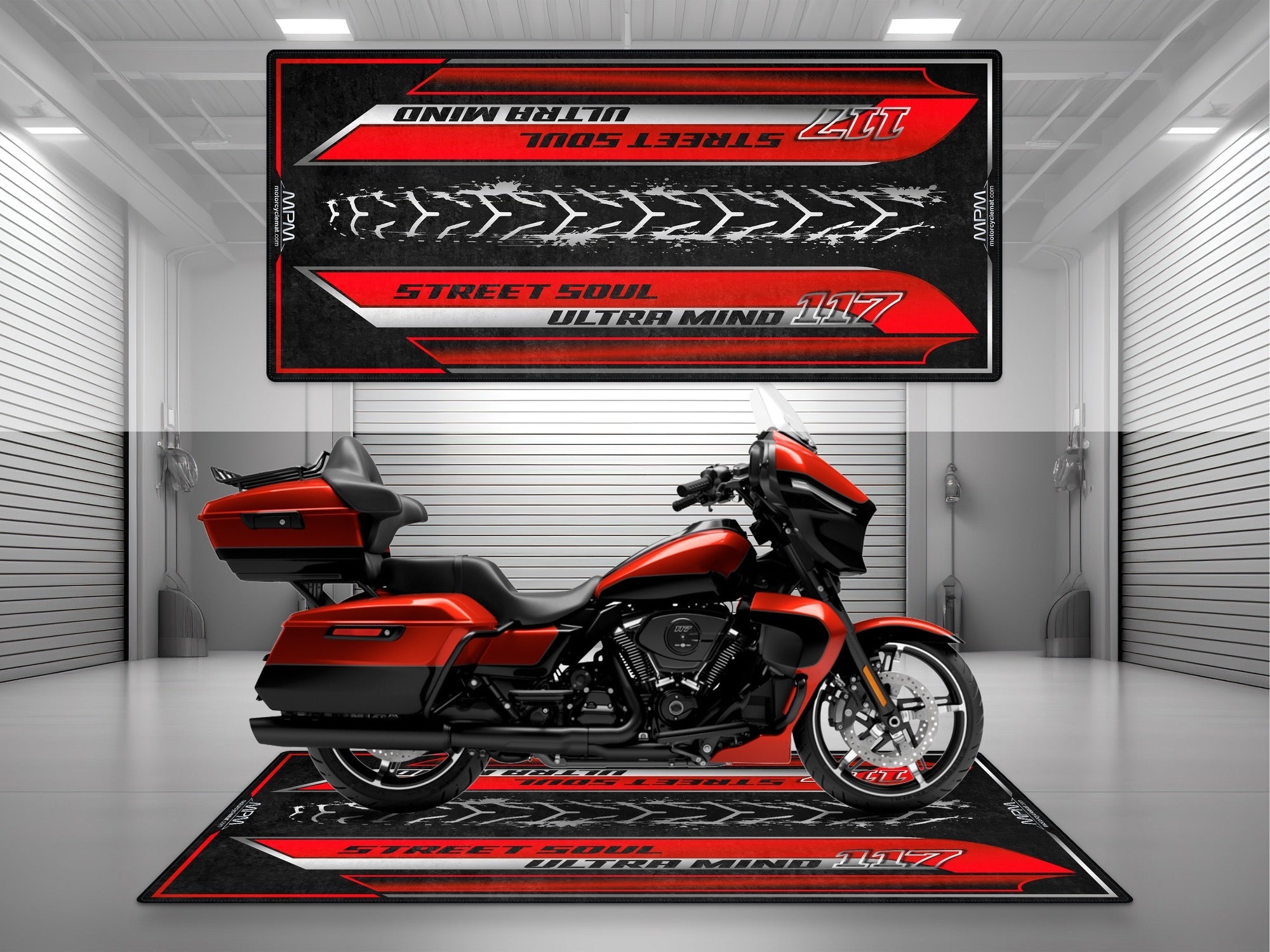 MPM Motorcycle Mat for Touring Motorcycle "Street Soul Ultra Mind" - MM4317
