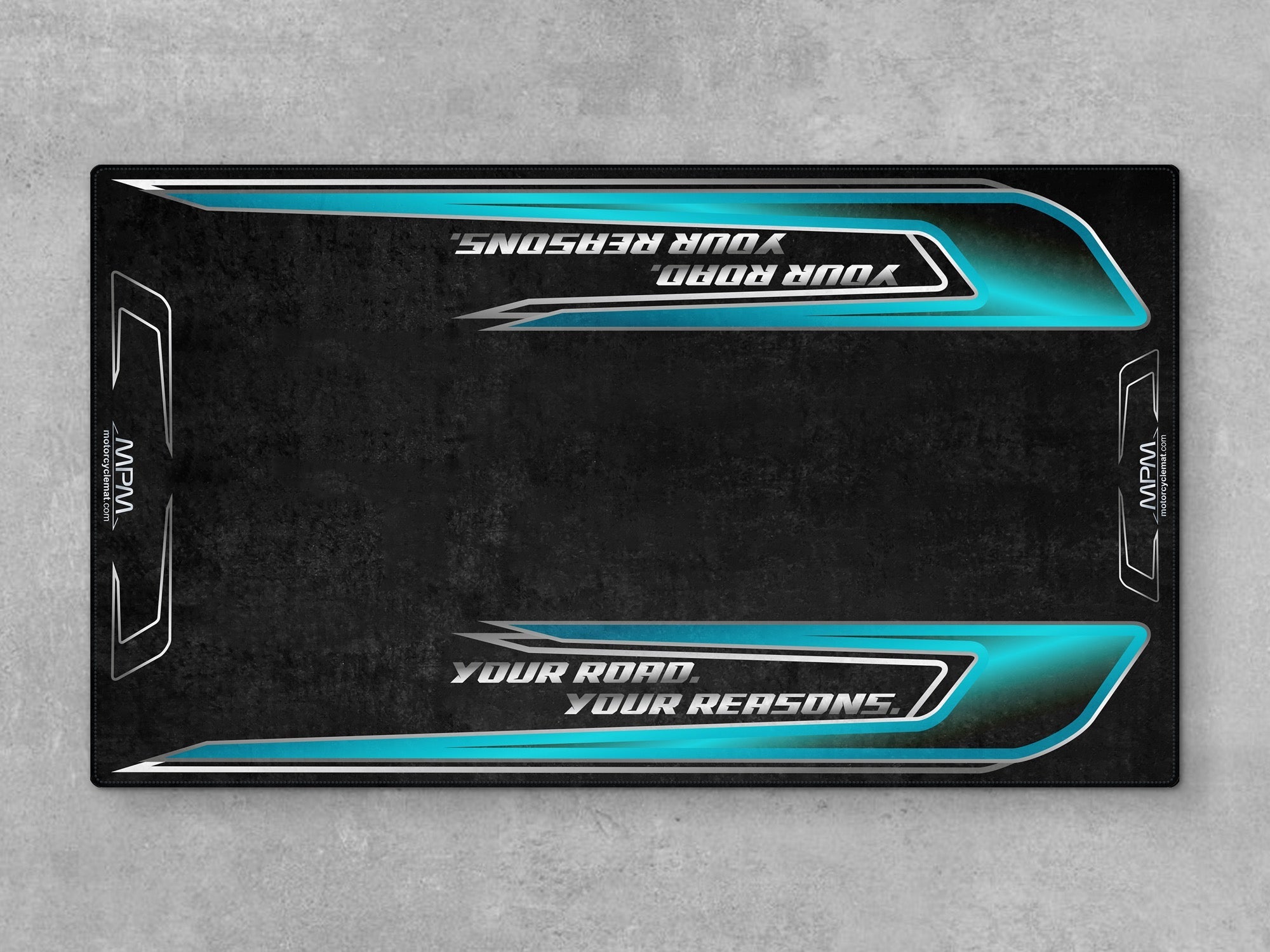 MPM Motorcycle Mat for Trike Motorcycle "Your Road Your Reasons" - MM4319