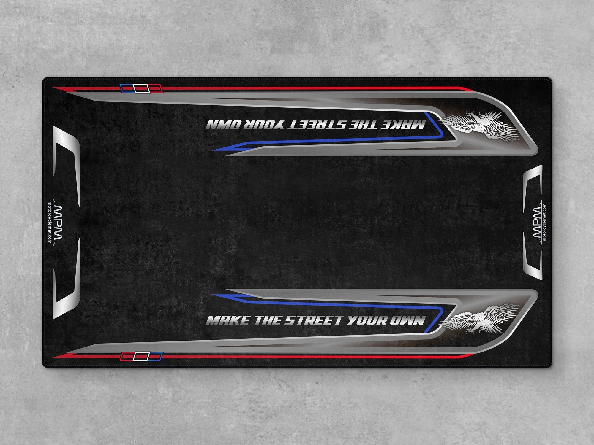 MPM Motorcycle Mat for Trike Motorcycle "Make The Street Your Own" - MM4320