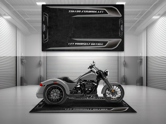 MPM Motorcycle Mat for Trike Motorcycle "Let Yourself Go Free" - MM4322