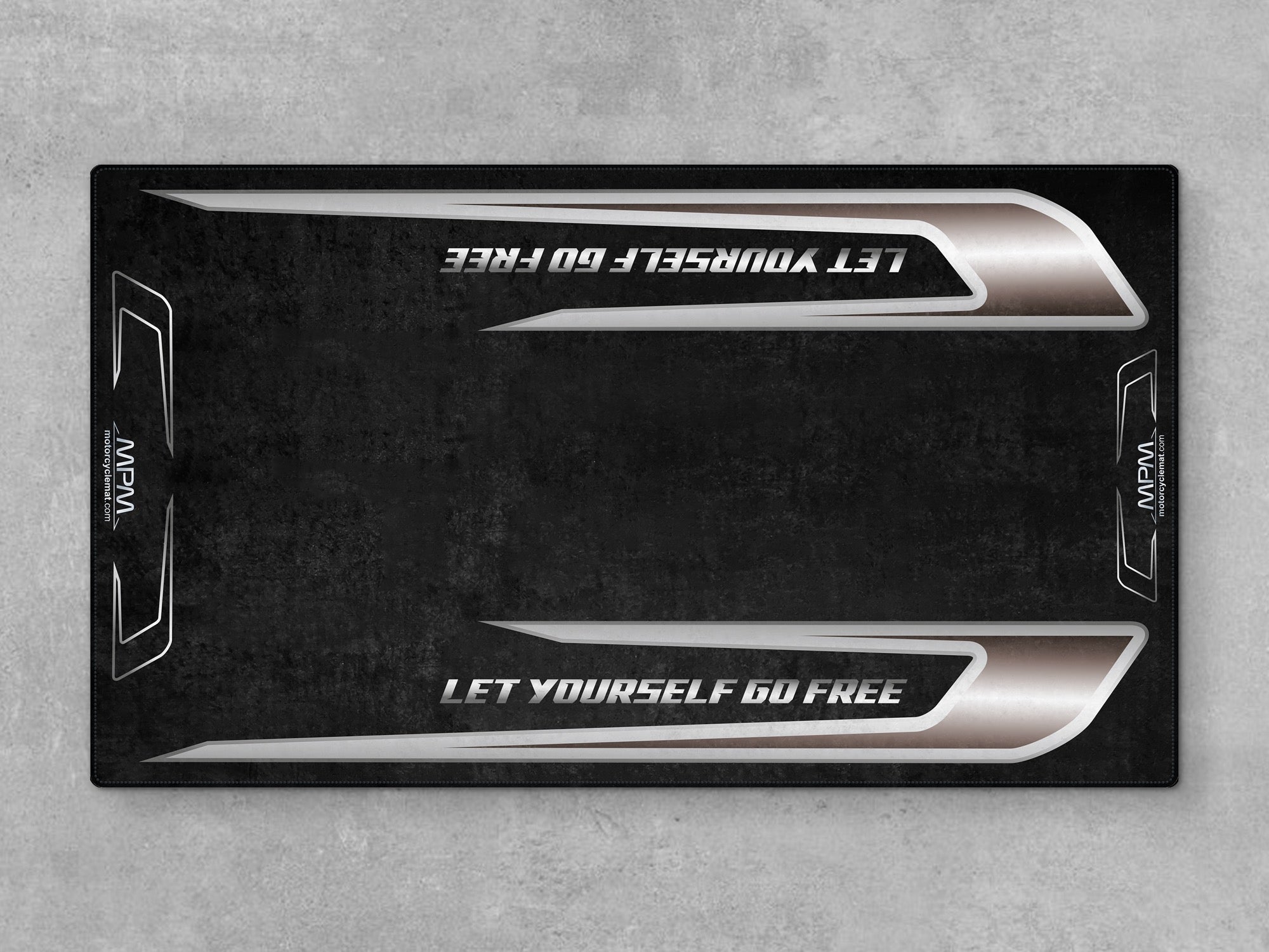 MPM Motorcycle Mat for Trike Motorcycle "Let Yourself Go Free" - MM4322