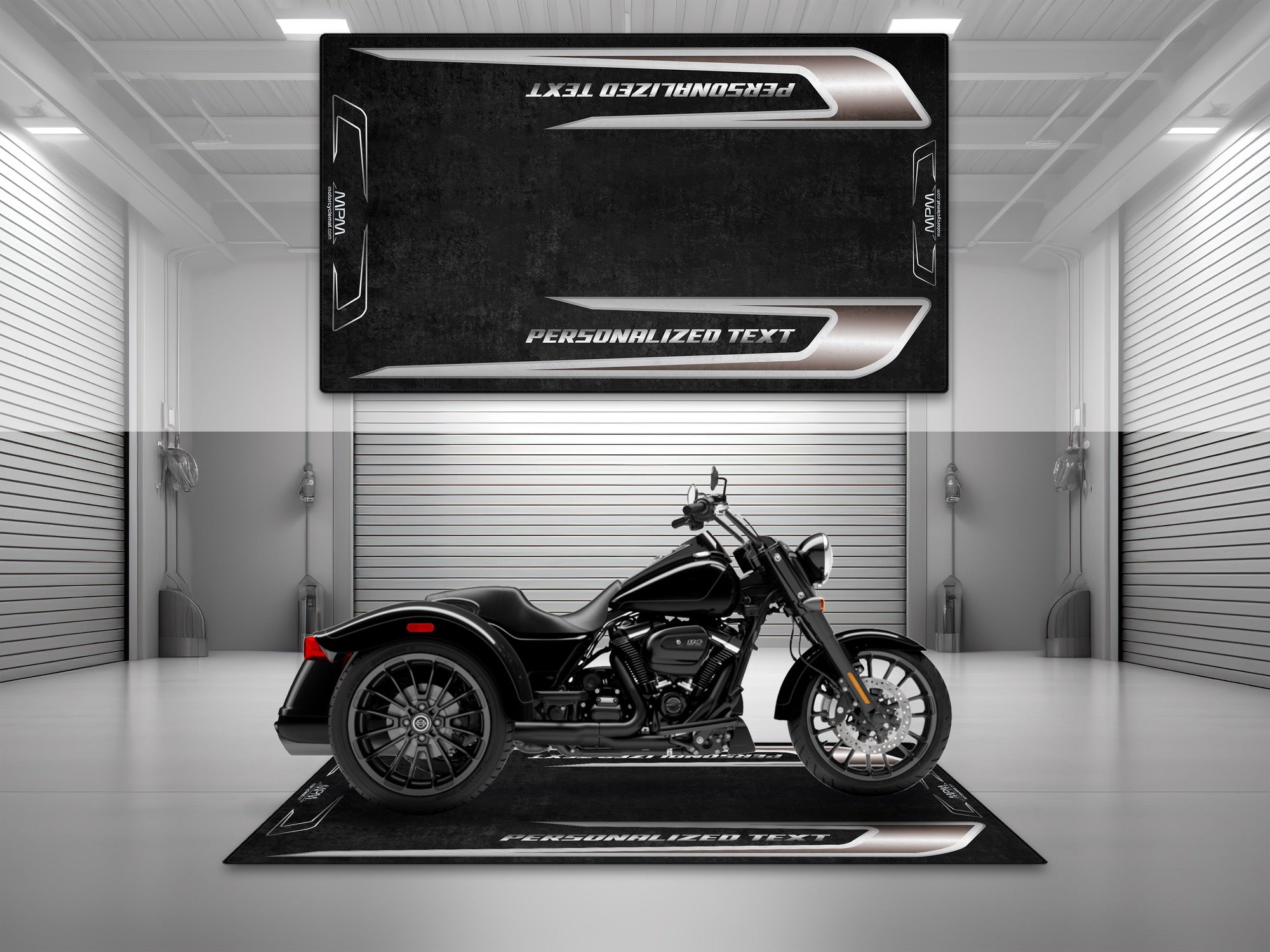 MPM Motorcycle Mat for Trike Motorcycle "Let Yourself Go Free" - MM4322