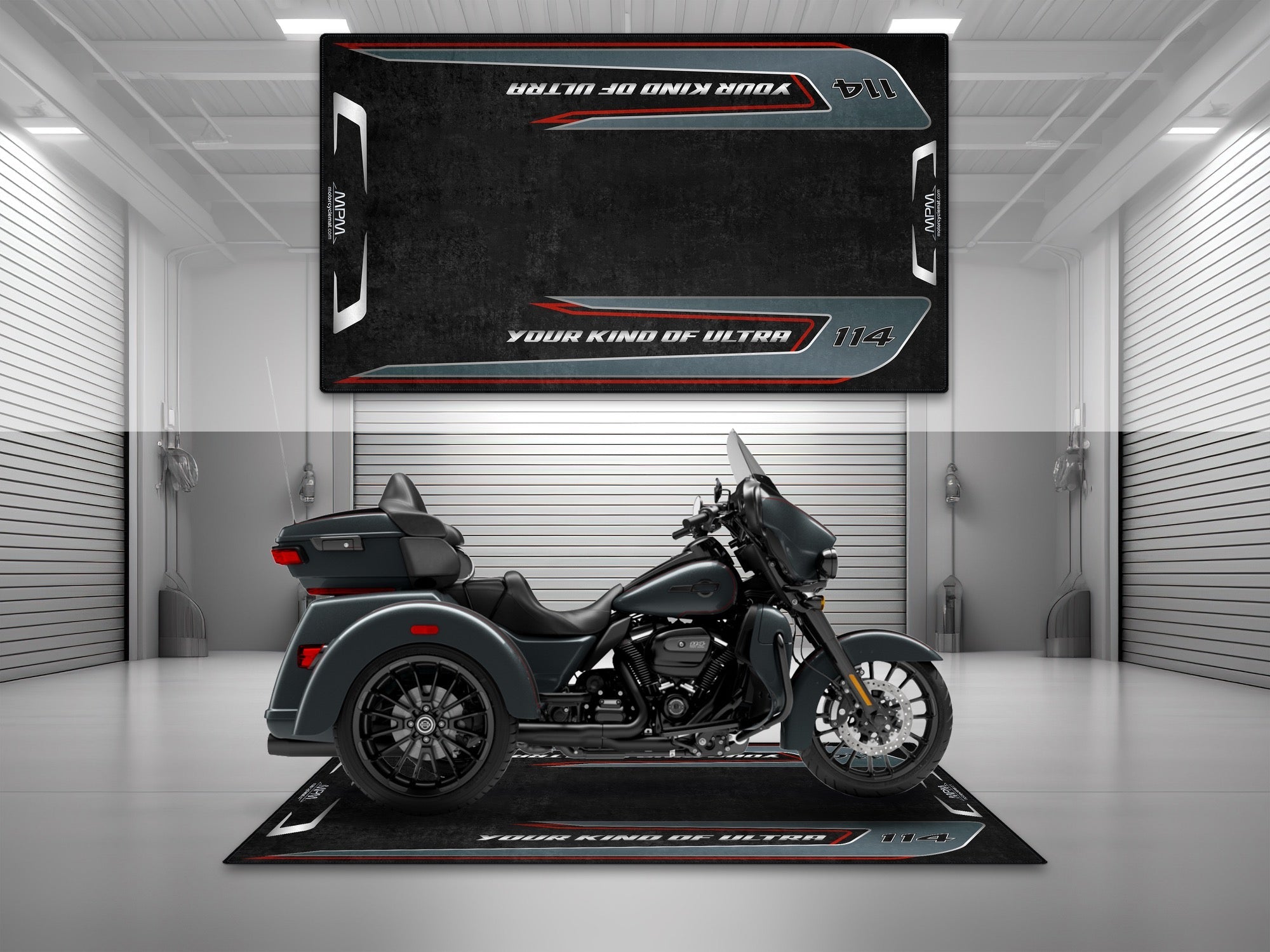 MPM Motorcycle Mat for Trike Motorcycle "Your Kind Of Ultra" - MM4323