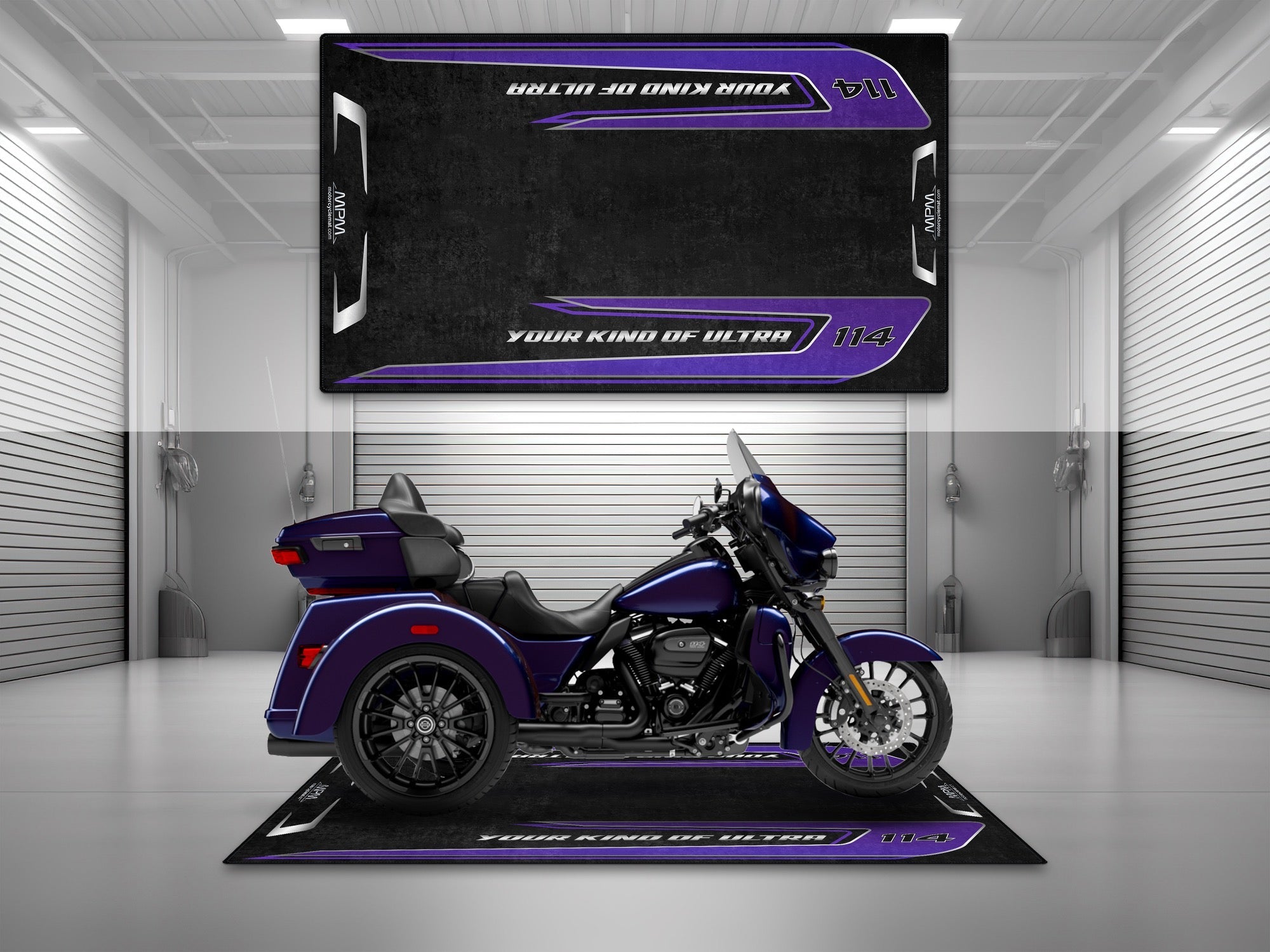 MPM Motorcycle Mat for Trike Motorcycle "Your Kind Of Ultra" - MM4323