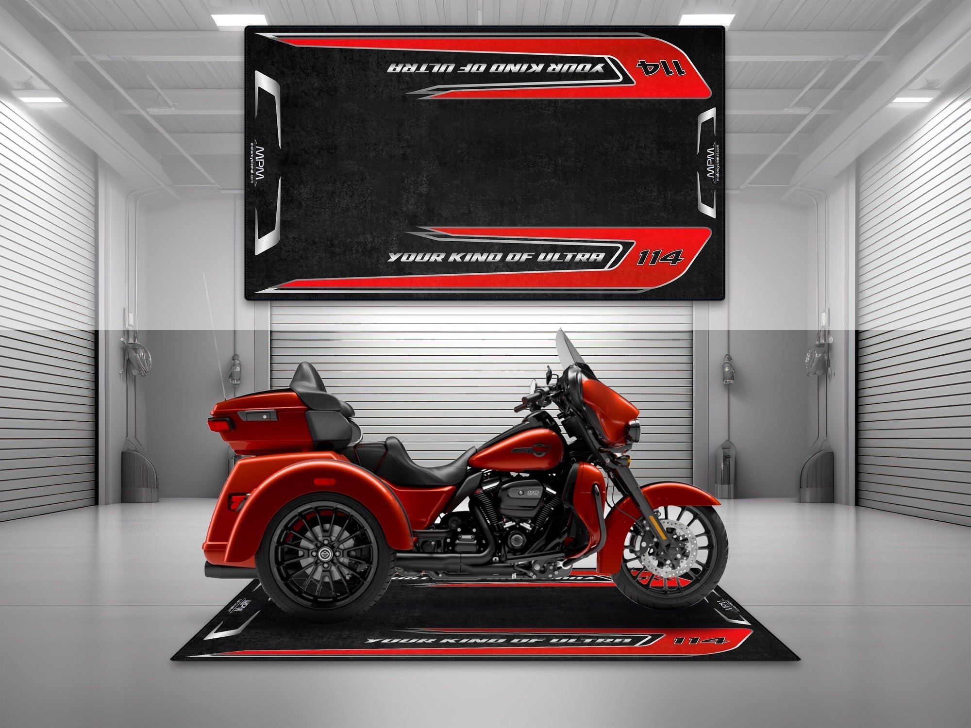 MPM Motorcycle Mat for Trike Motorcycle "Your Kind Of Ultra" - MM4323