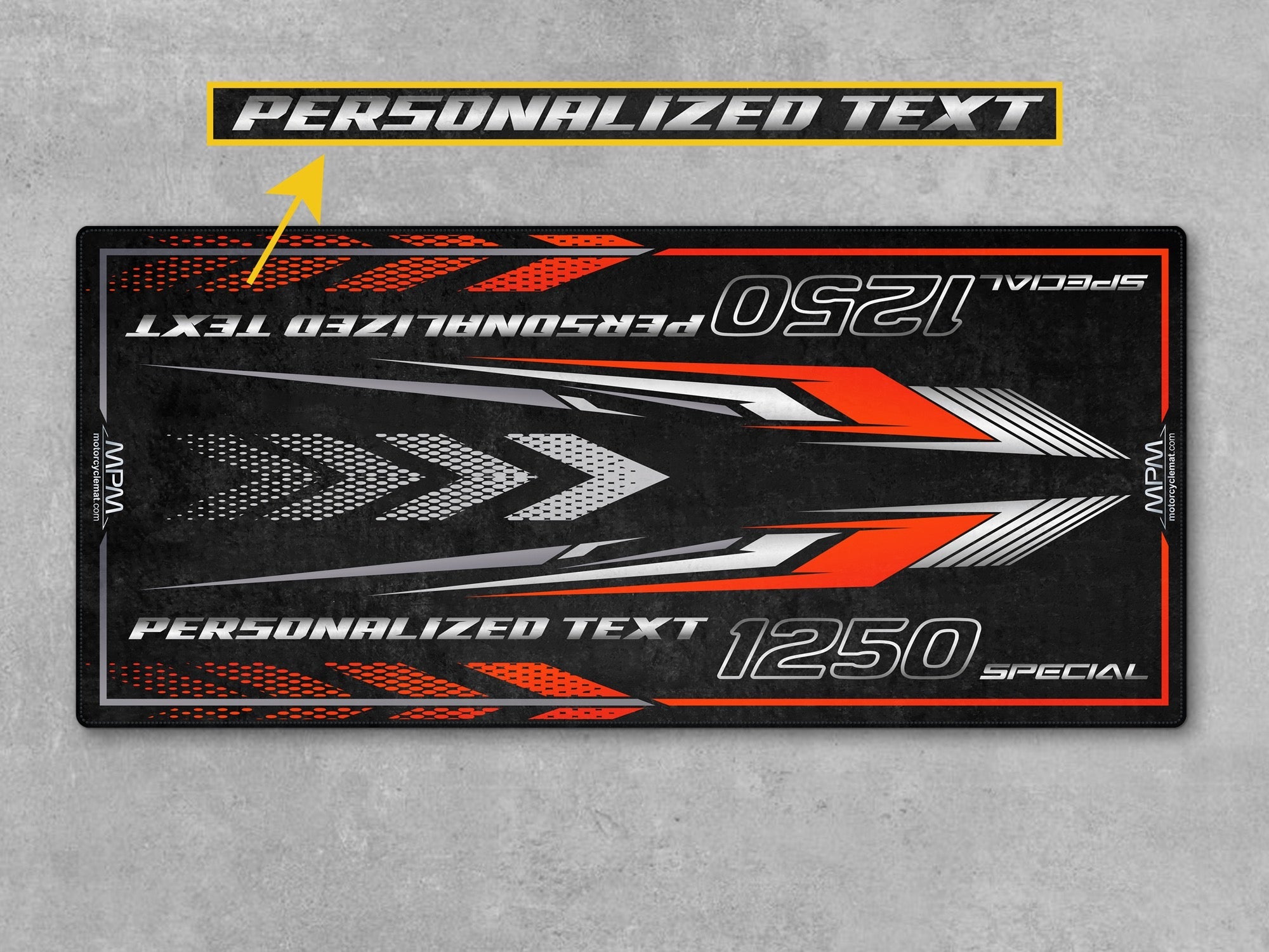 MPM Motorcycle Mat for Adventure Motorcycle "Ride Beyond What You Know" - MM4324