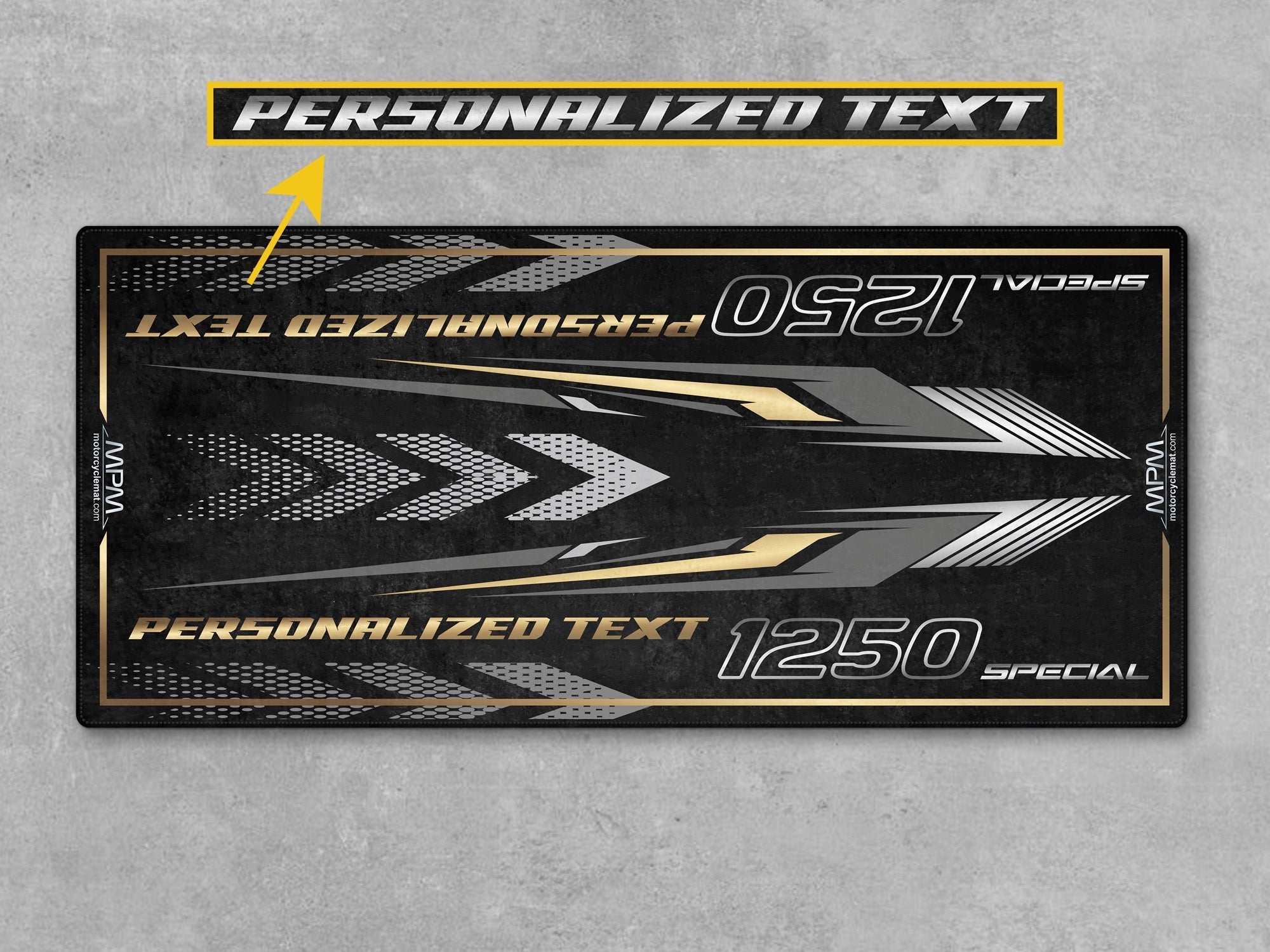 MPM Motorcycle Mat for Adventure Motorcycle "Ride Beyond What You Know" - MM4324