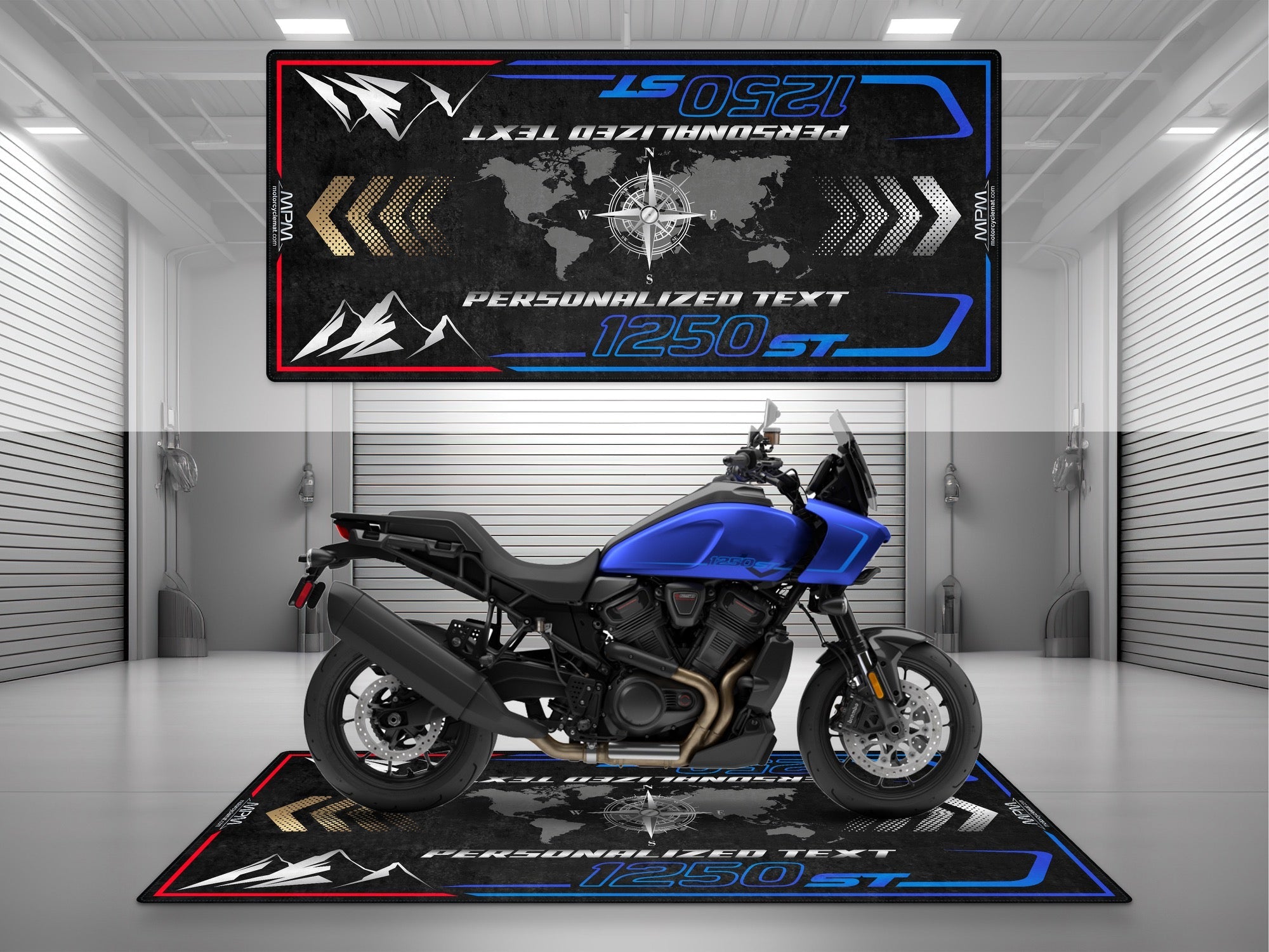 MPM Motorcycle Mat for Adventure Motorcycle "Ride Until The City Feels Small" - MM4325