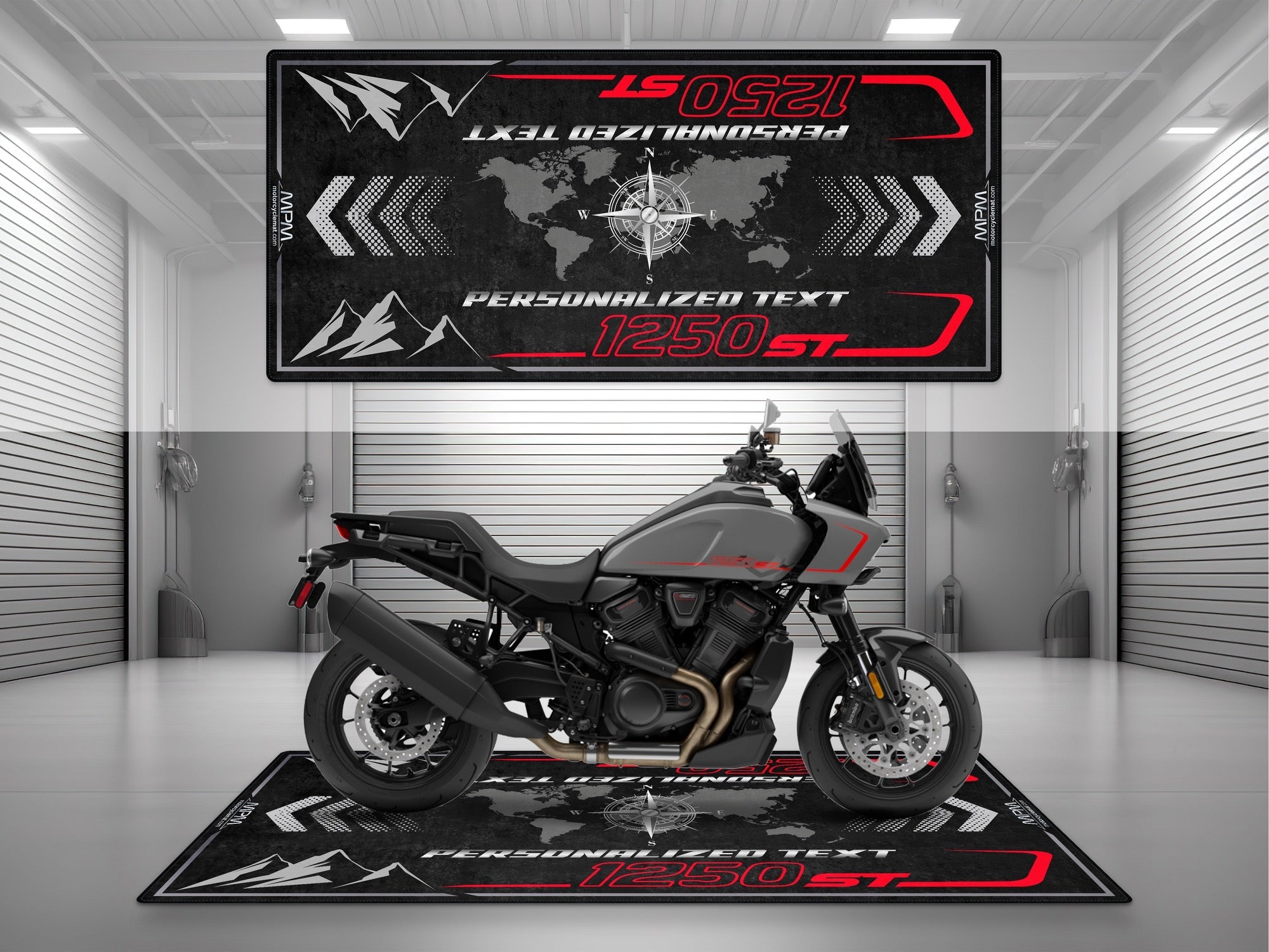 MPM Motorcycle Mat for Adventure Motorcycle "Ride Until The City Feels Small" - MM4325