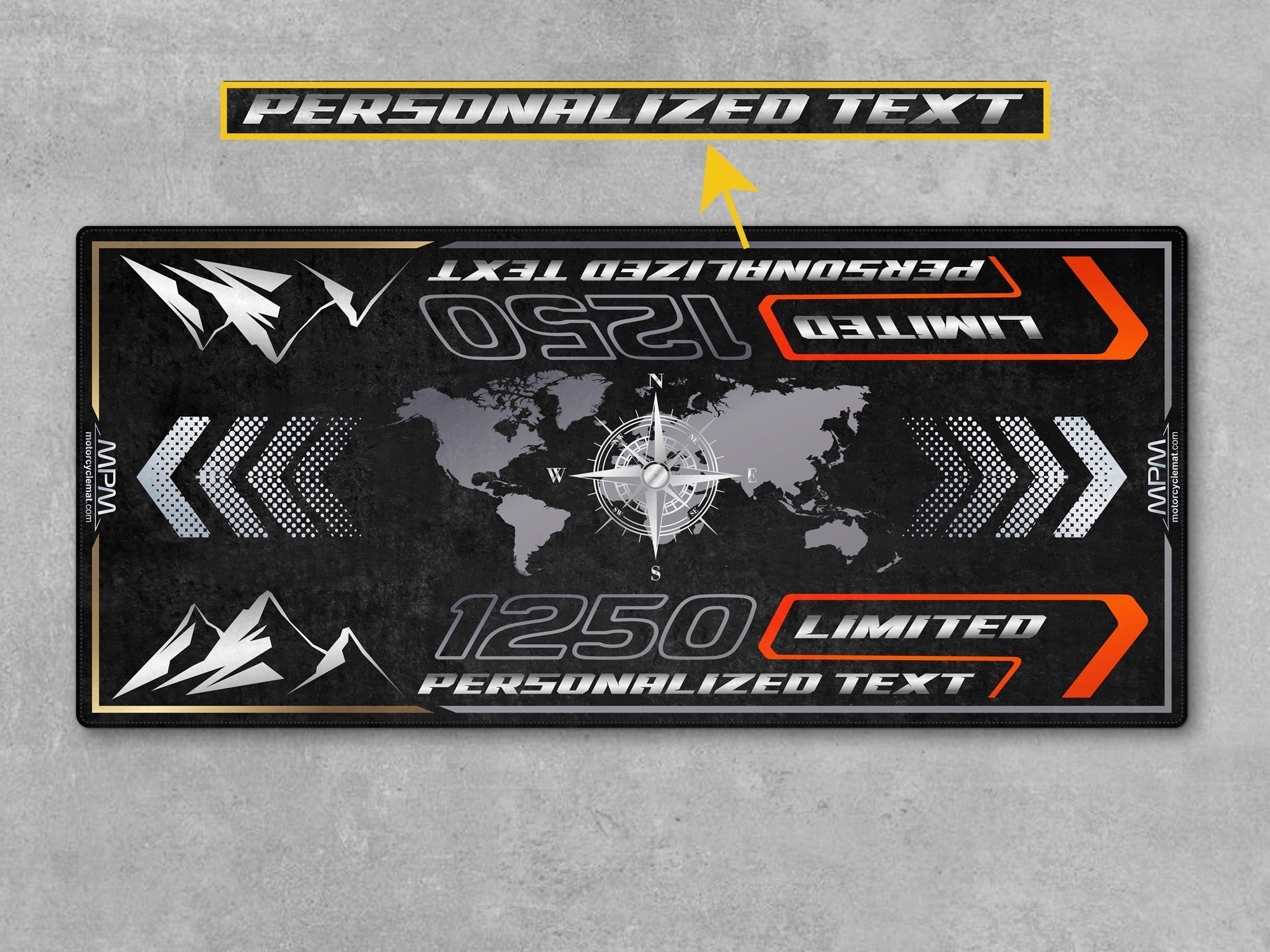 MPM Motorcycle Mat for Adventure Motorcycle "1250 Limited" - MM4326