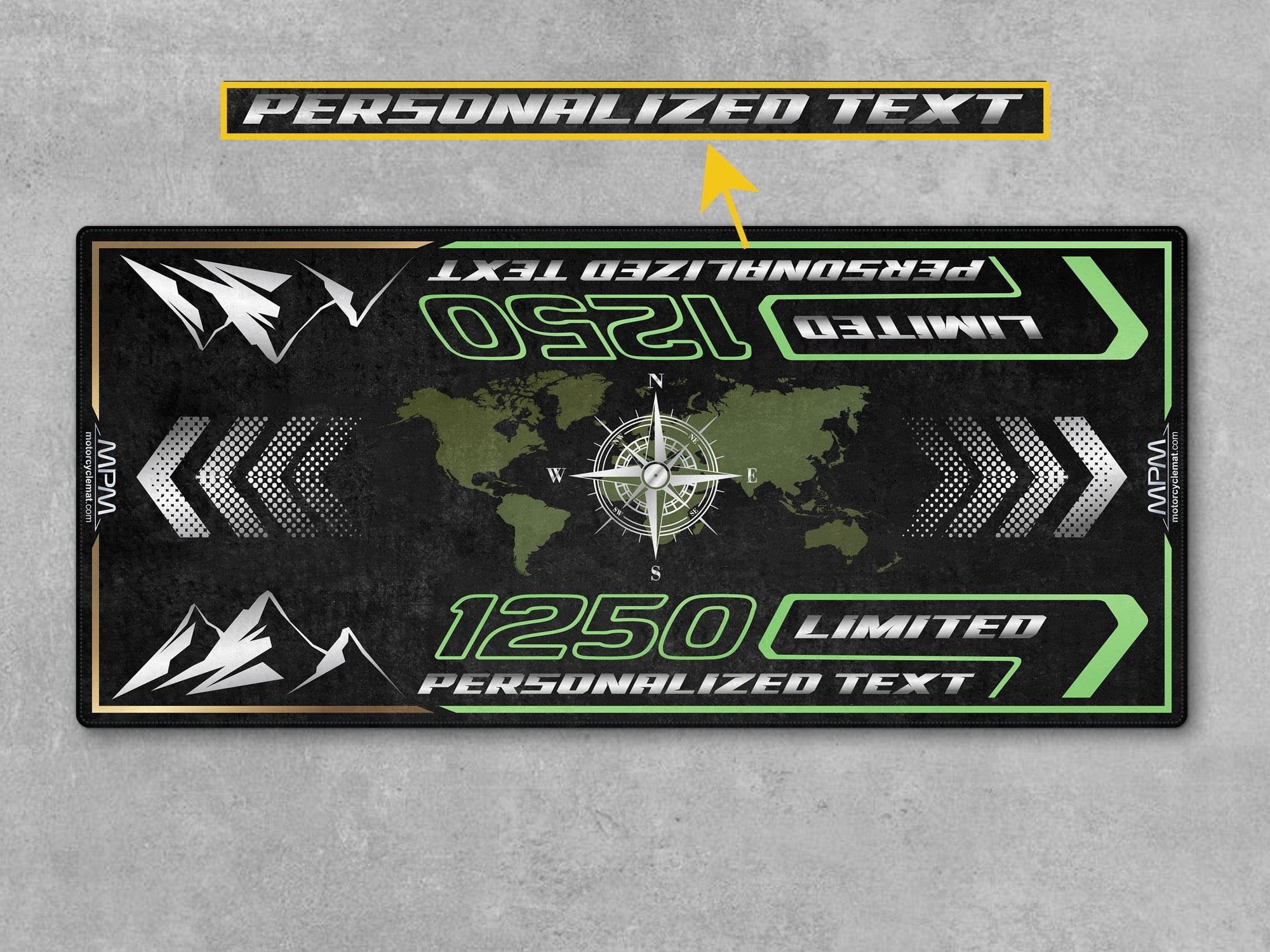 MPM Motorcycle Mat for Adventure Motorcycle "1250 Limited" - MM4326