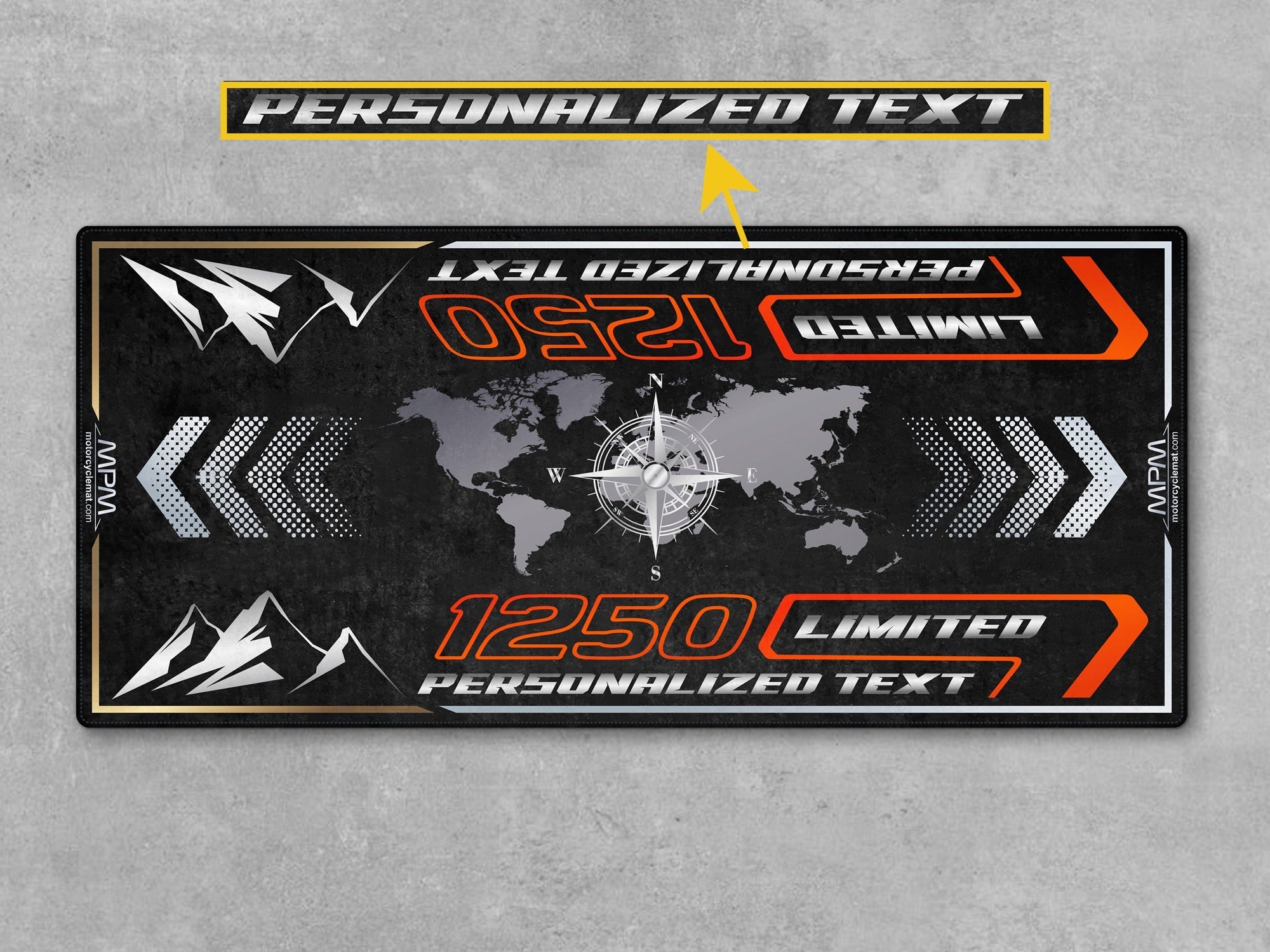MPM Motorcycle Mat for Adventure Motorcycle "1250 Limited" - MM4326