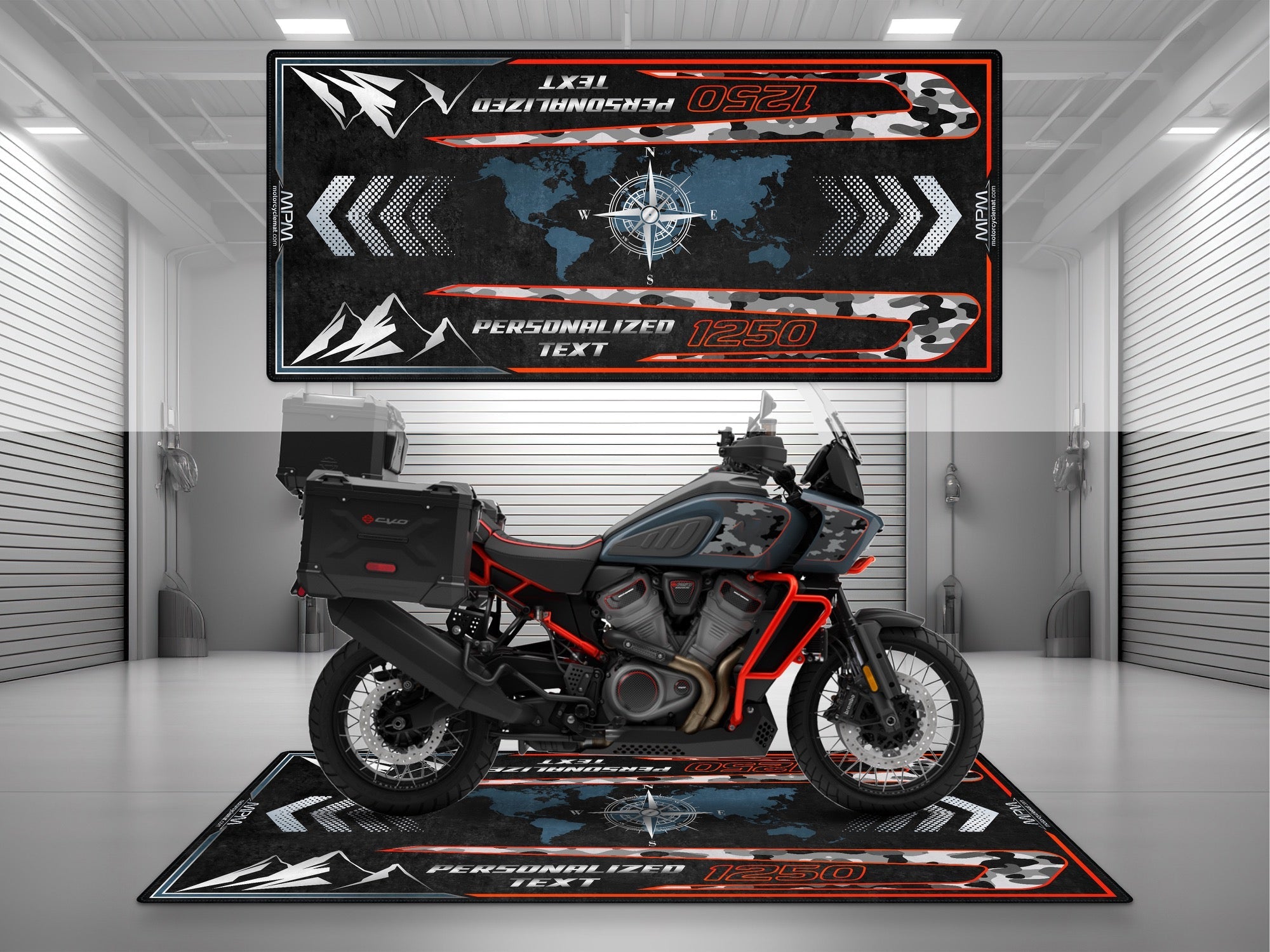 MPM Motorcycle Mat for Adventure Motorcycle "Ride Discover Make it Yours" - MM4327