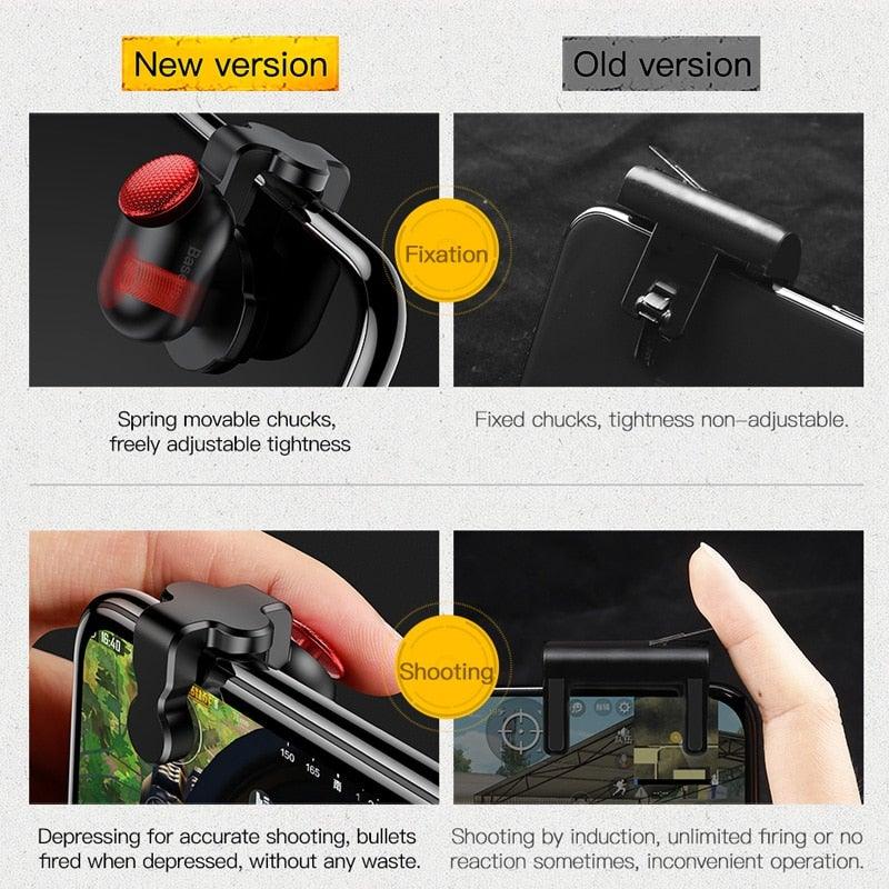 Trigger Pad Phone Mobile Gamepad Joystick For Joypad Trigger Fire Aim Button Lightweight ...