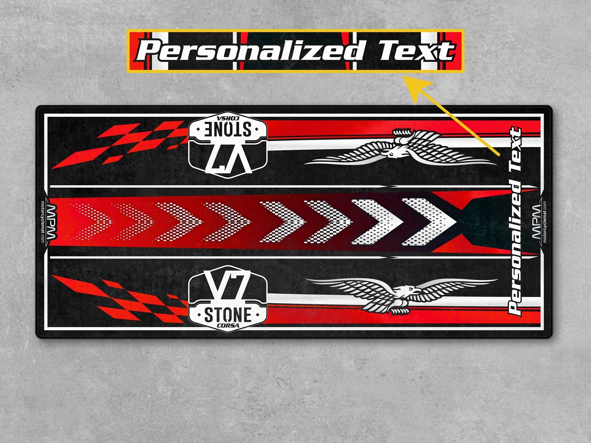 MPM Motorcycle Mat for Moto Guzzi V7 Stone - U1601