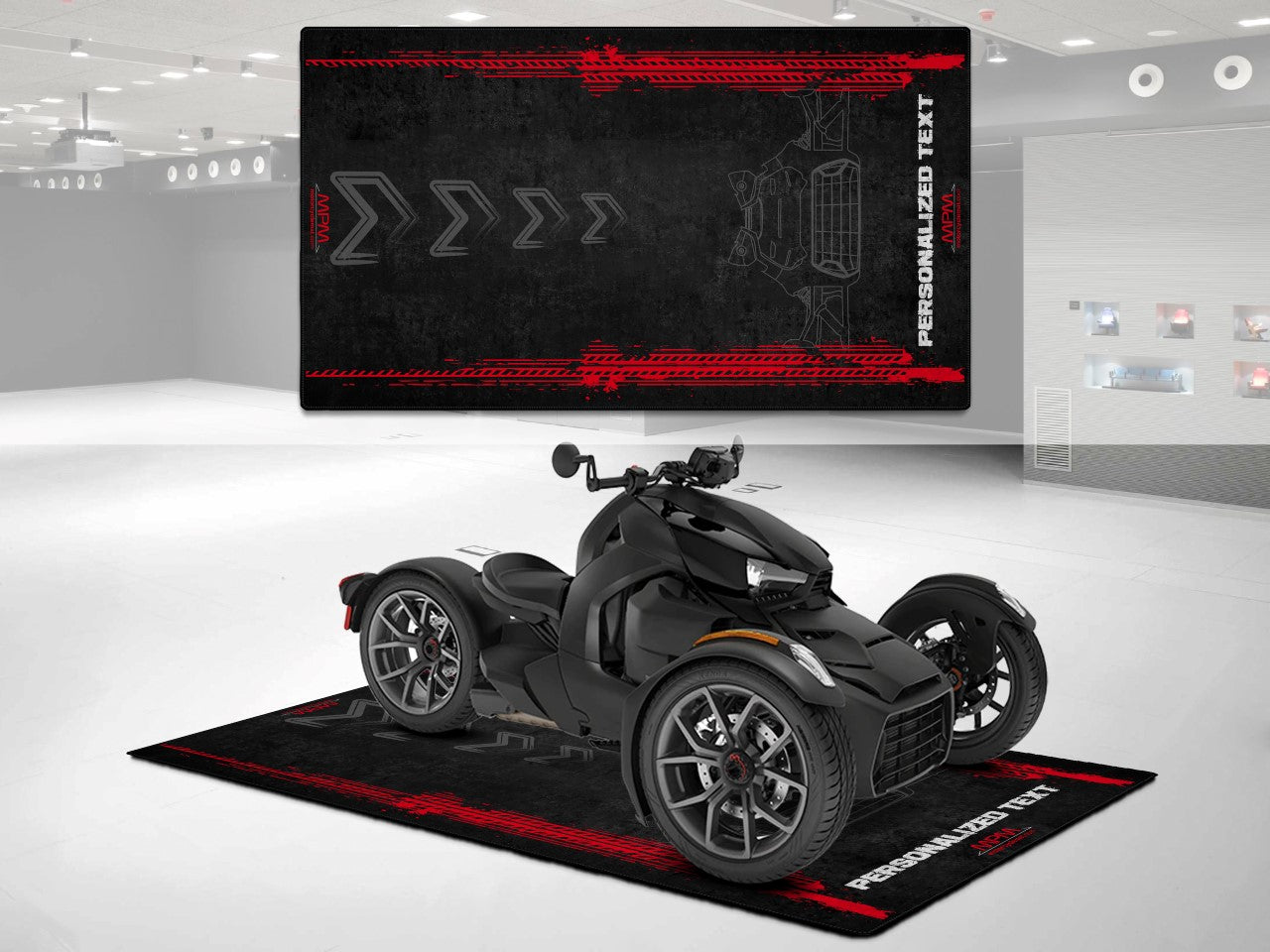 MPM Motorcycle Mat for Can-Am Ryker - U402